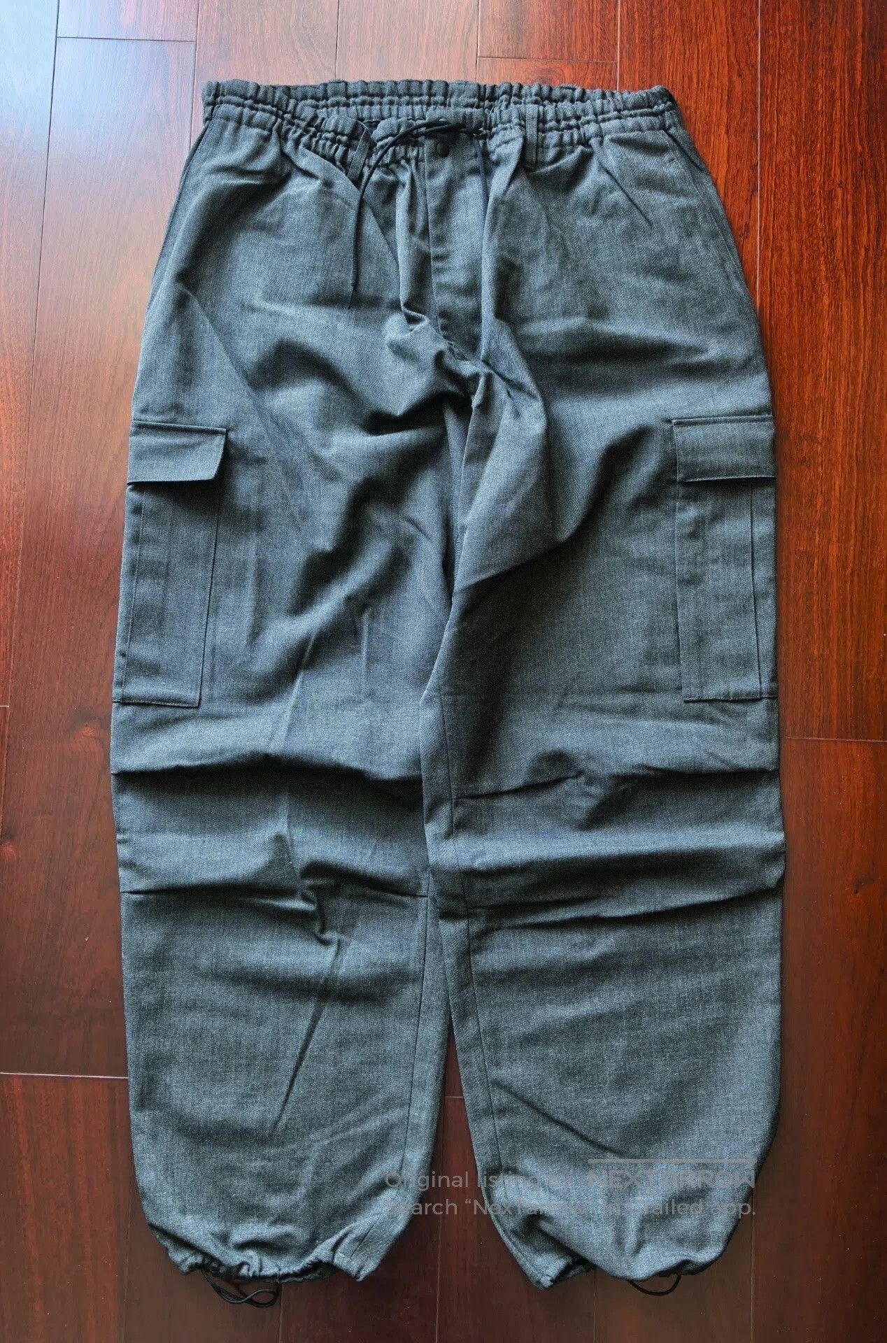 Y-3 Y-3 Wool Cargo Pants in Dark Gray. Size US 42 / EU 58 - 1 Thumbnail