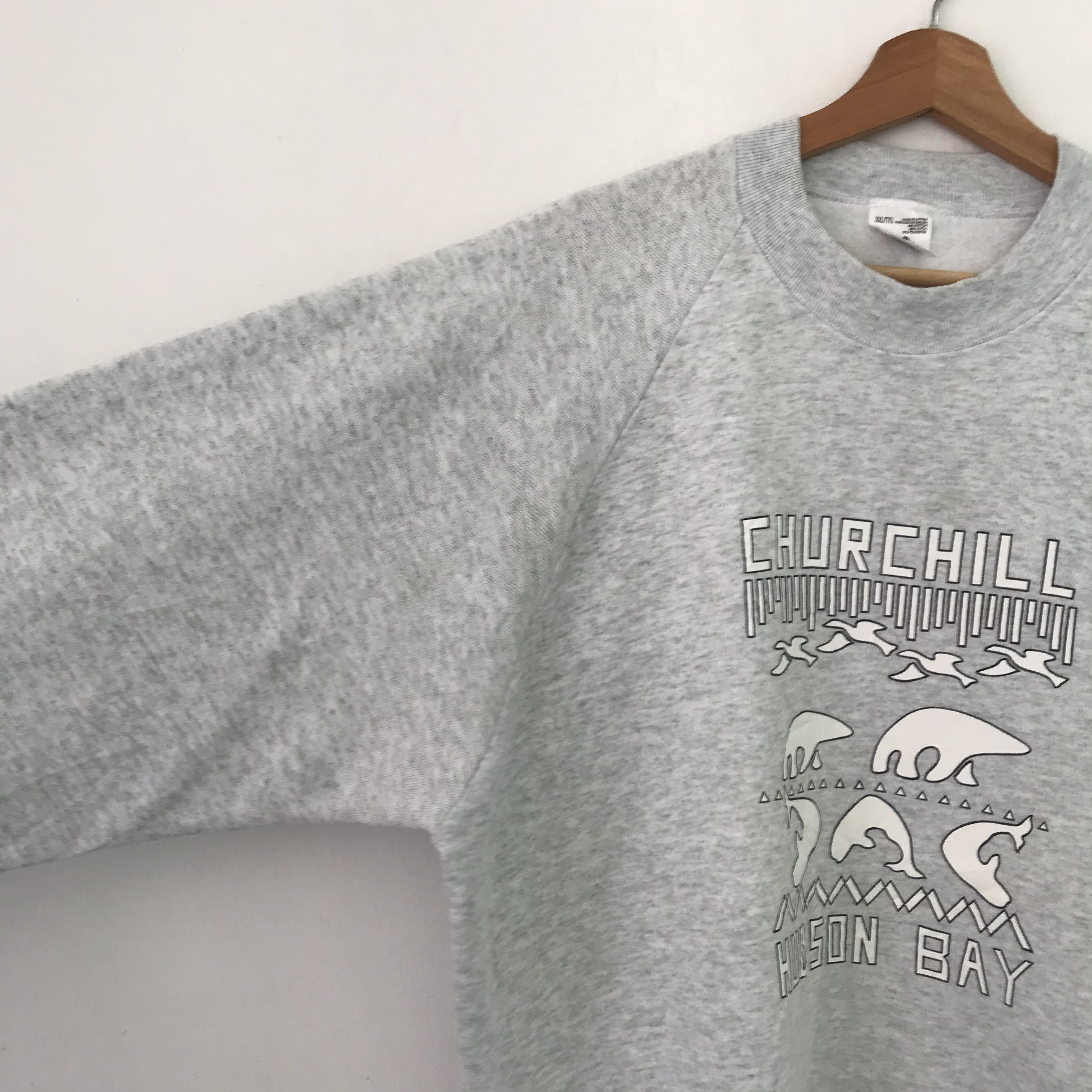 Fruit Of The Loom vintage fruit of the loom gray sweatshirt - 668 Size US XXL / EU 58 / 5 - 4 Thumbnail