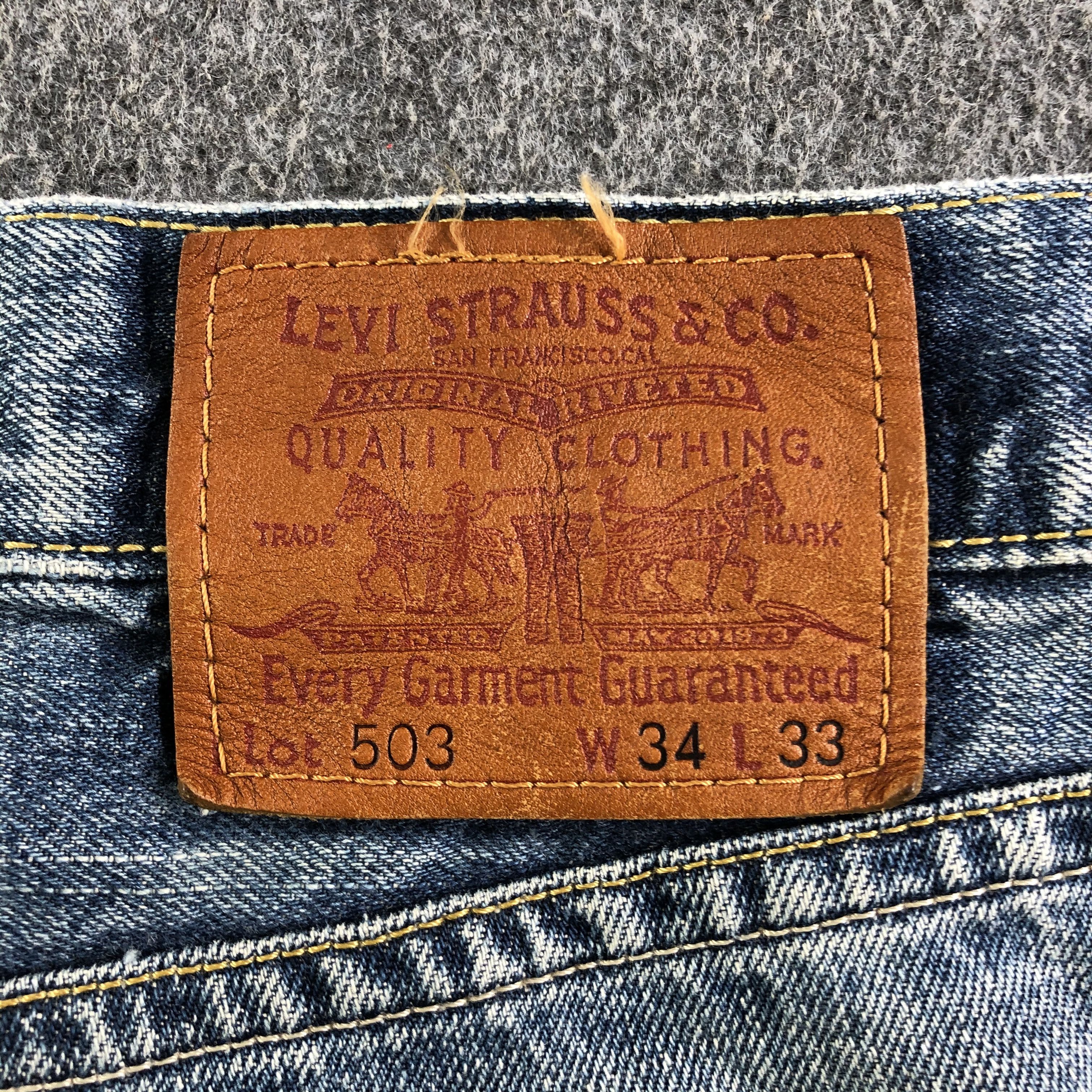 Levi's Vintage Blue Wash Levis 503 Jeans-J3862 Size US 35 - 5 Thumbnail