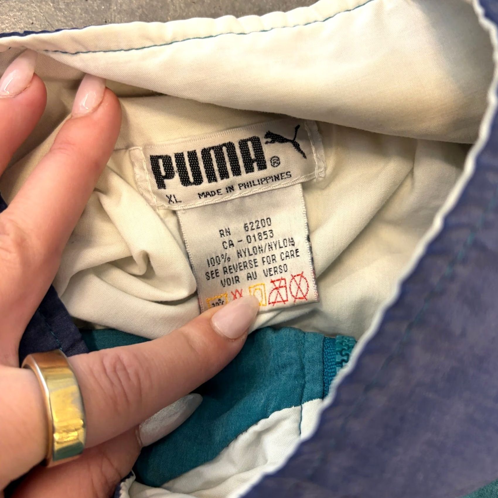 Puma VINTAGE Y2k 90's Puma Retro Embroidered Track Jacket Full Zip Men's XL Blue Size XL / US 12-14 / IT 48-50 - 3 Thumbnail