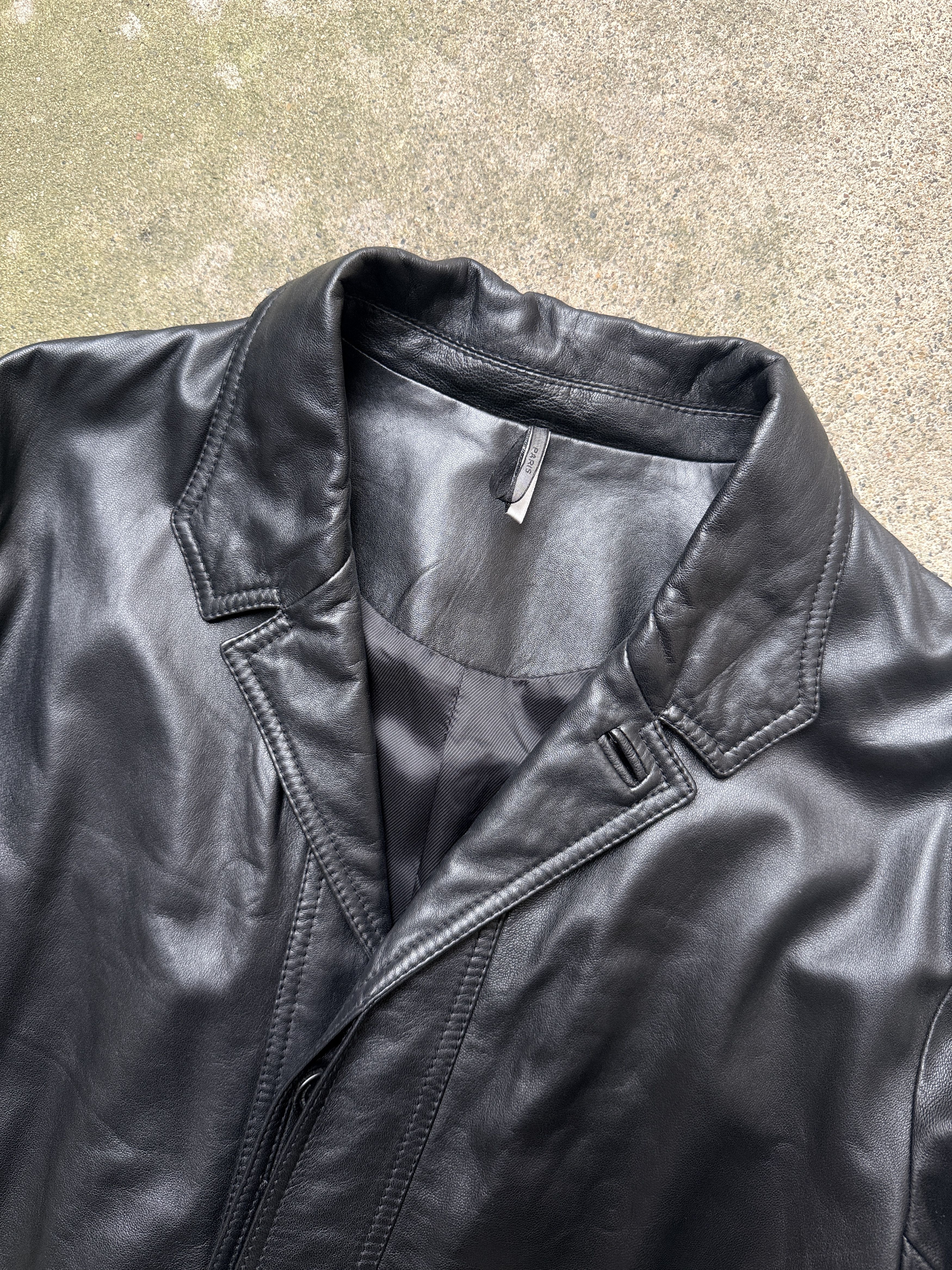 Dior dior homme black leather jacket ss08 spring summe 2008 48 Size US M / EU 48-50 / 2 - 2 Thumbnail
