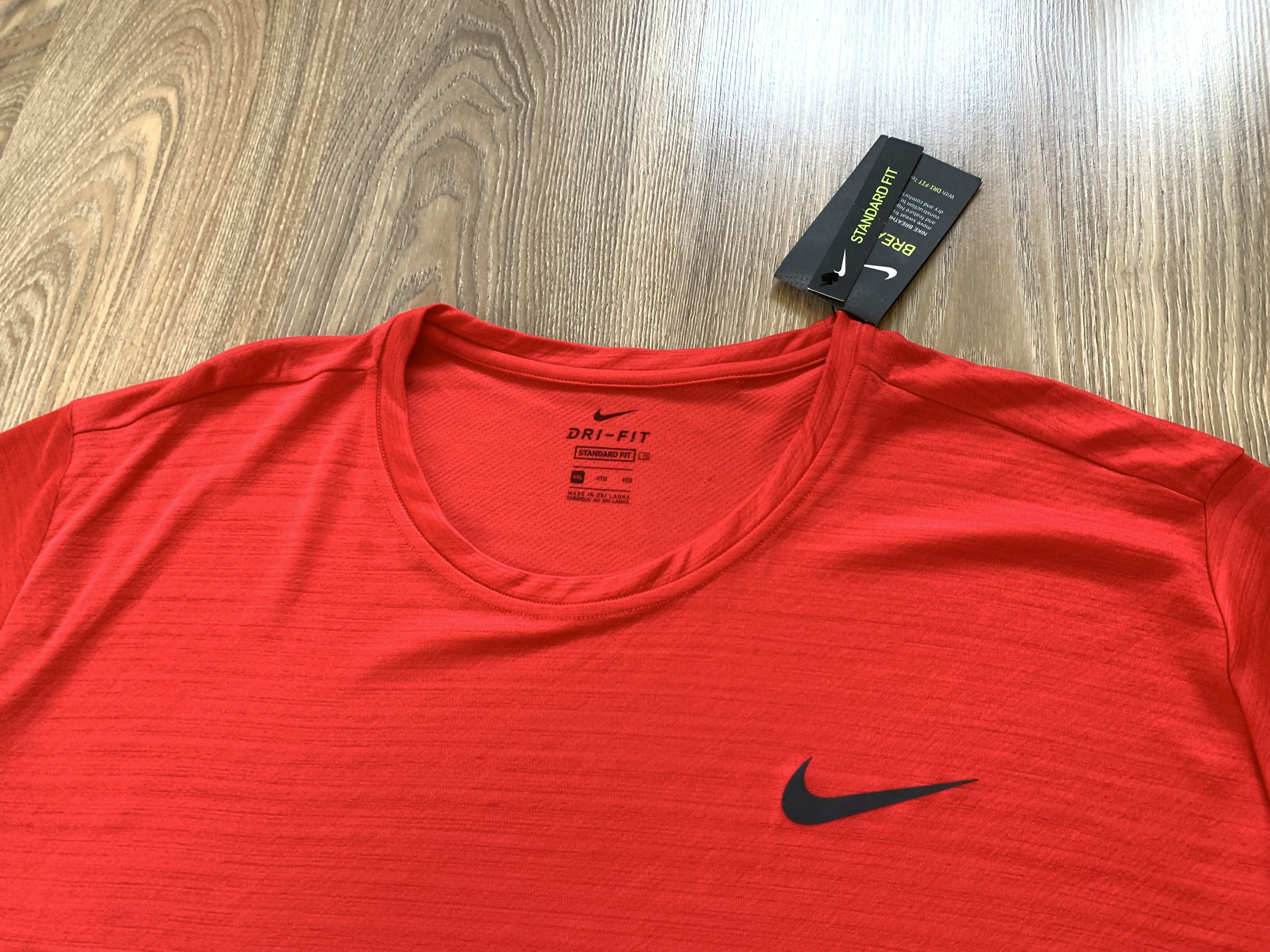 Nike Nike Standard Fit Red Sport T Shirt Size US XXL / EU 58 / 5 - 4 Thumbnail