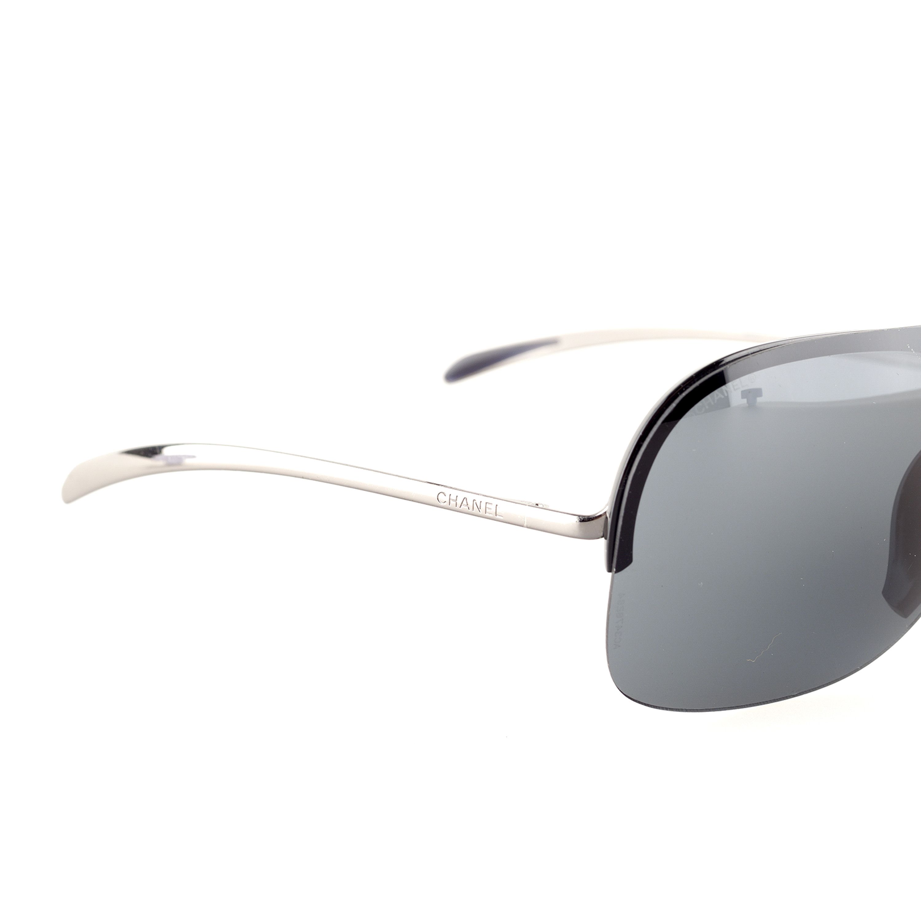 Chanel Chanel 6007 C.108/87 Small Vintage Shield Sunglasses Size ONE SIZE - 5 Thumbnail