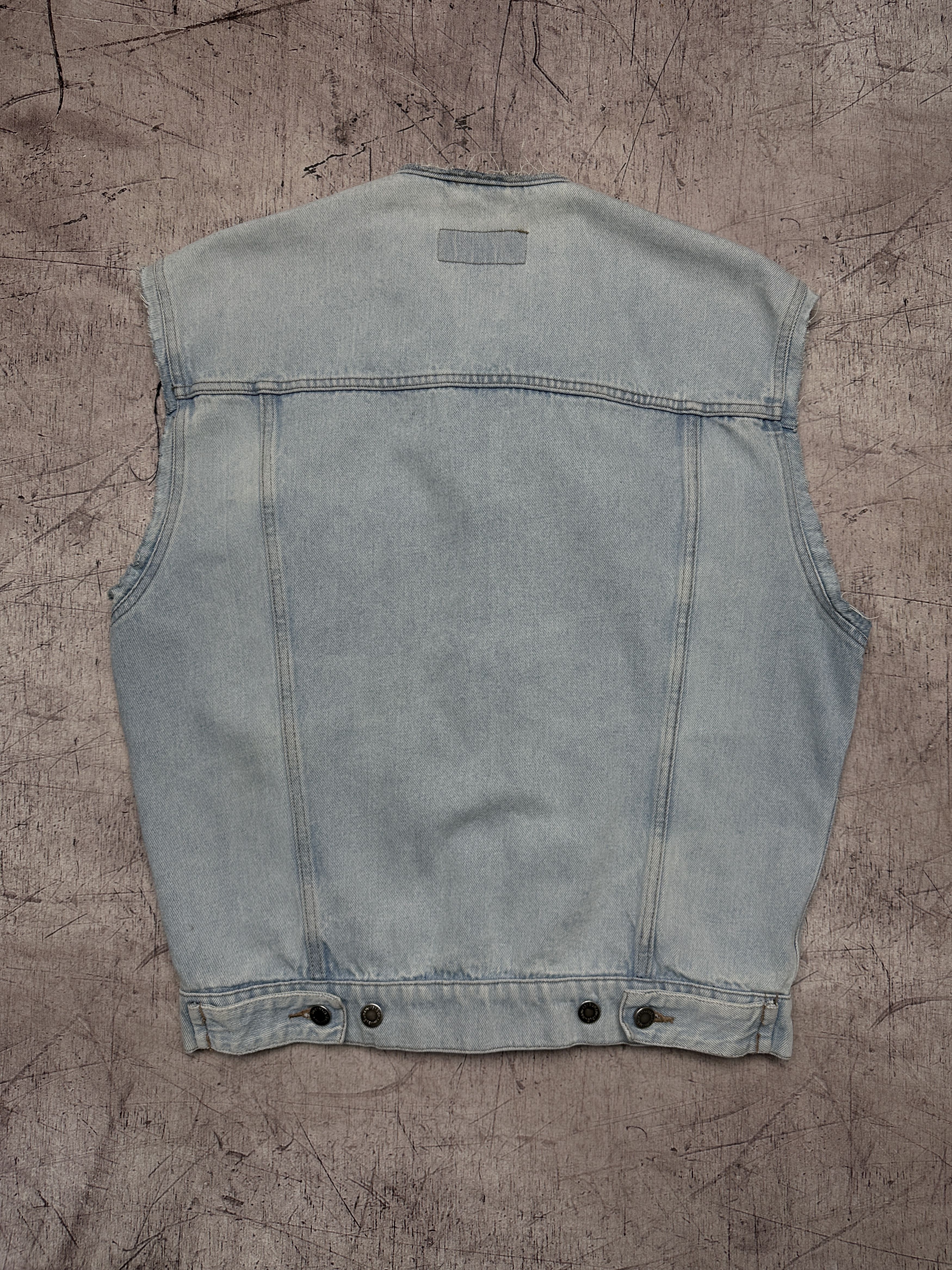 Vintage Wrangler 90s Vintage Mens Denim Vest Size US S / EU 44-46 / 1 - 5 Thumbnail