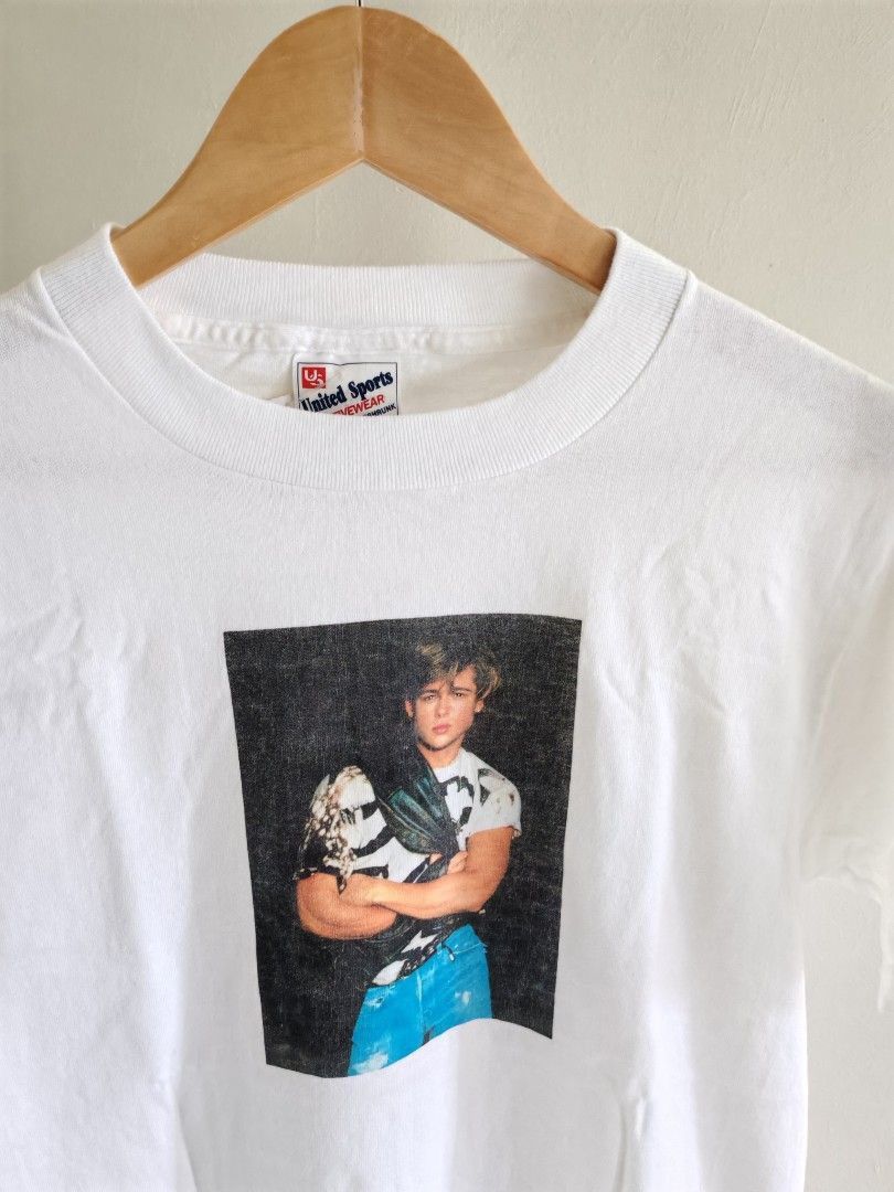 Designer Vintage Brad Pitt Photo Tee - United Sports Tag - Size S Size US S / EU 44-46 / 1 - 3 Thumbnail