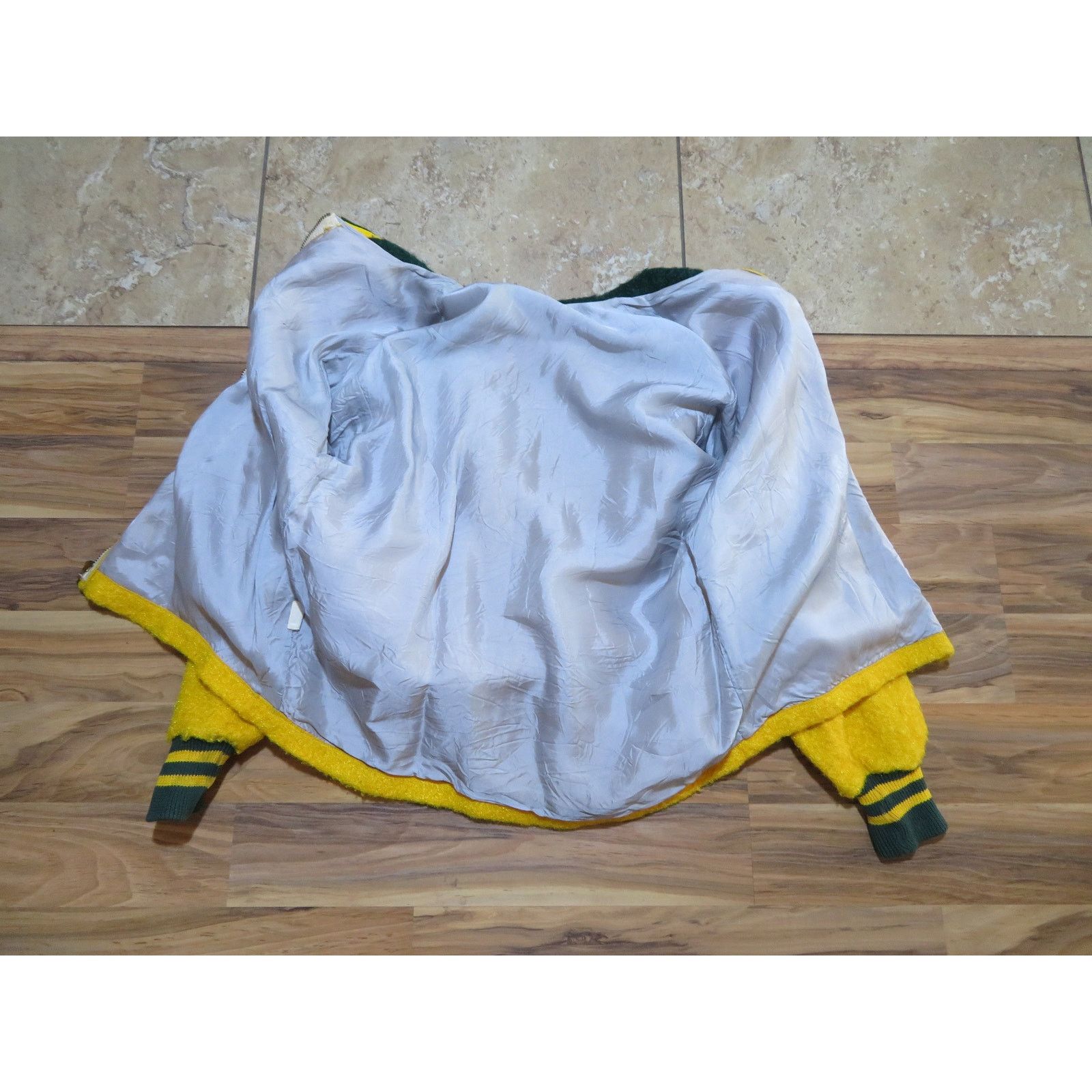 Spalding Spaulding Varsity Letterman Yellow Green Jacket Sz 40 1960s Size US M / EU 48-50 / 2 - 3 Thumbnail