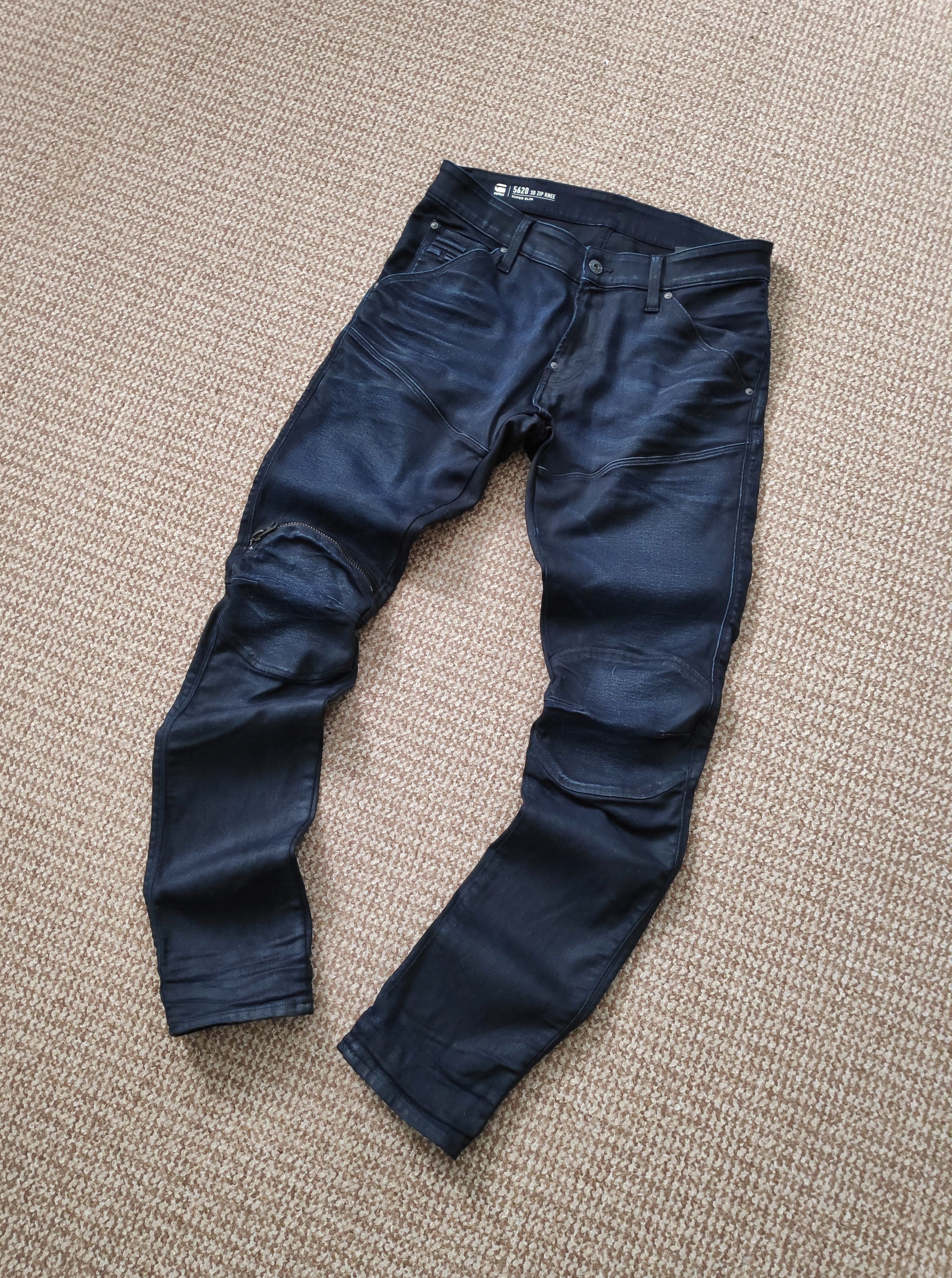 G-Star G-Star Raw 5620 3D Zip Knee Super Slim Denim Jeans W32 L32 Size US 32 / EU 48 - 1 Thumbnail