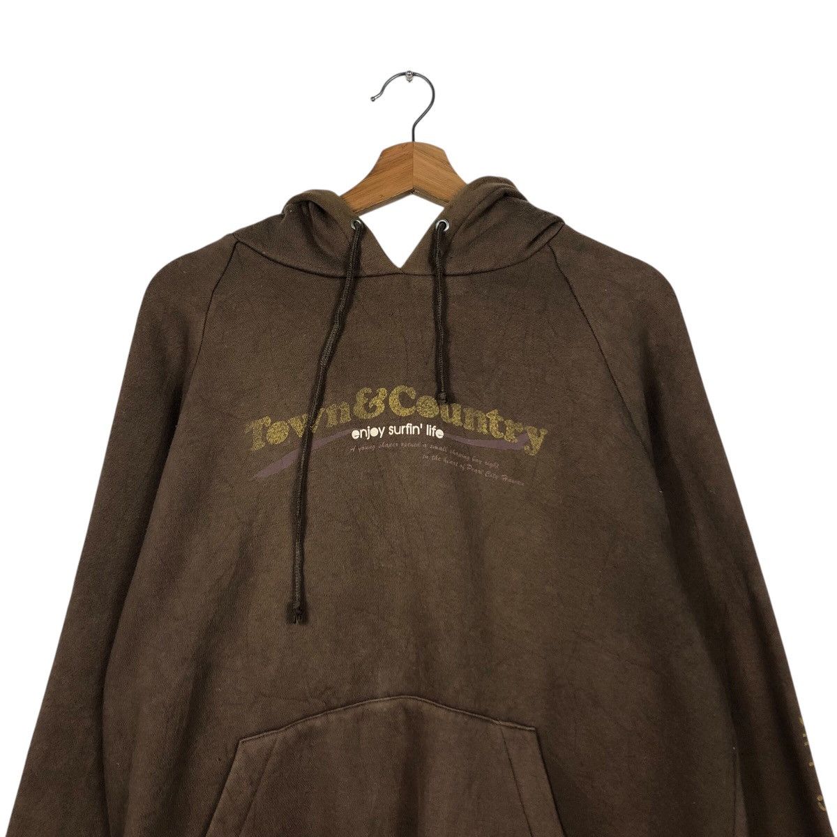 Japanese Brand × Vintage 📌Vintage Hoodie Pull Over Town & Craft Hawaii Surf Big Logo Size US M / EU 48-50 / 2 - 14 Thumbnail