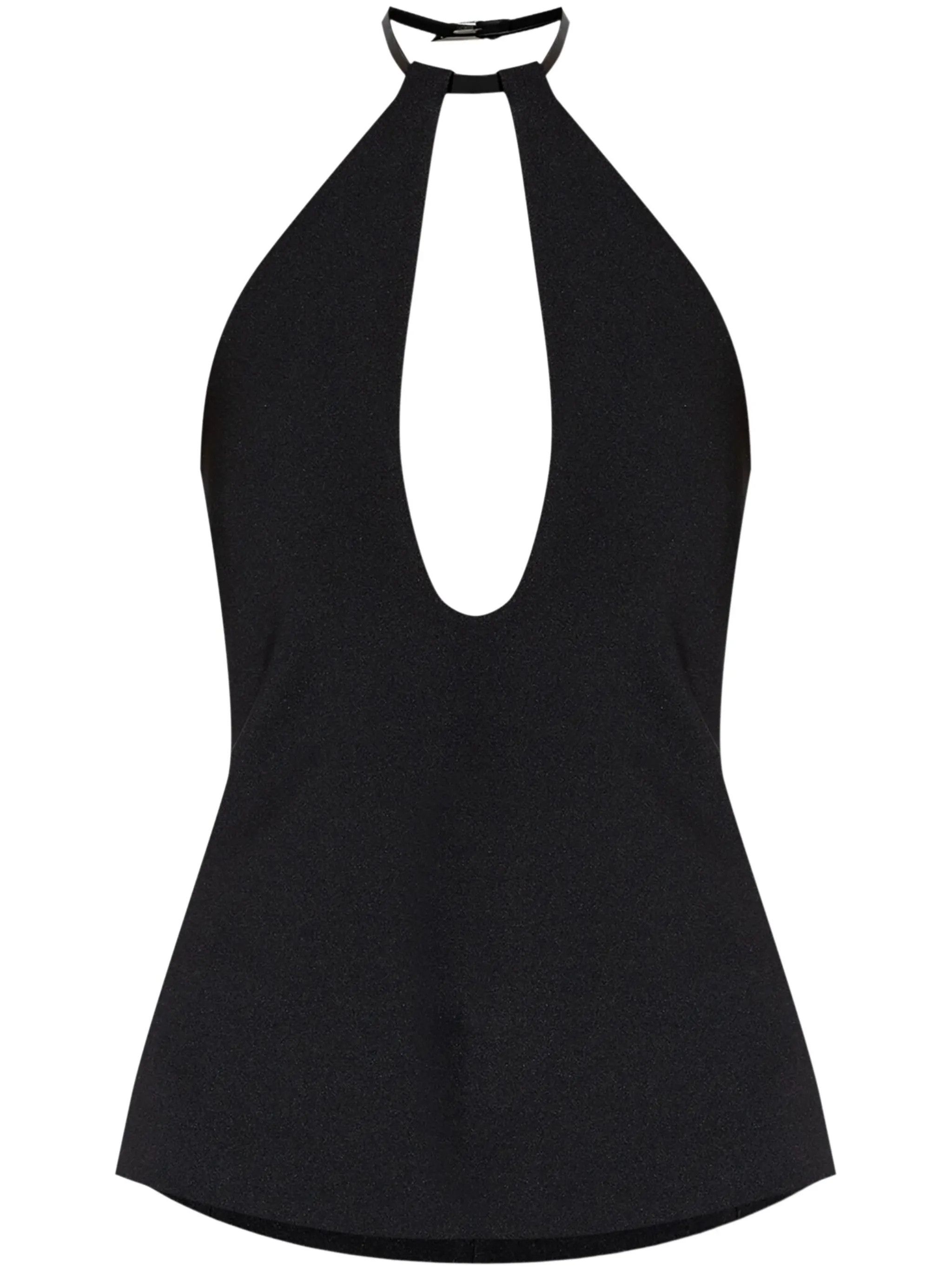 The Attico o1s22i1n0325 Halter neck Top in Black Size S / US 4 / IT 40 - 1 Thumbnail