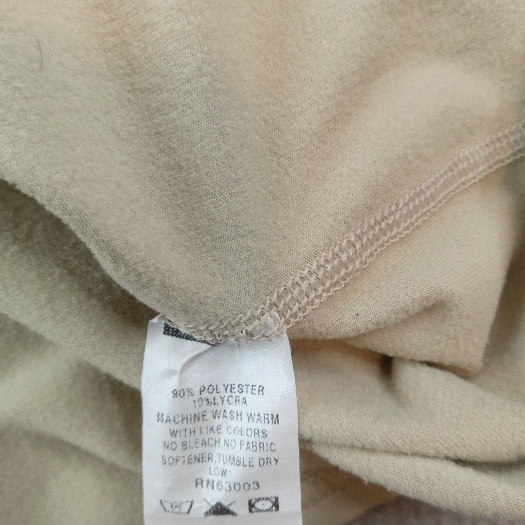 Layer 8 XGO Golf Long Sleeve Mock Neck Pullover Shirt Mens Large Beige Base Layer Size US L / EU 52-54 / 3 - 7 Thumbnail