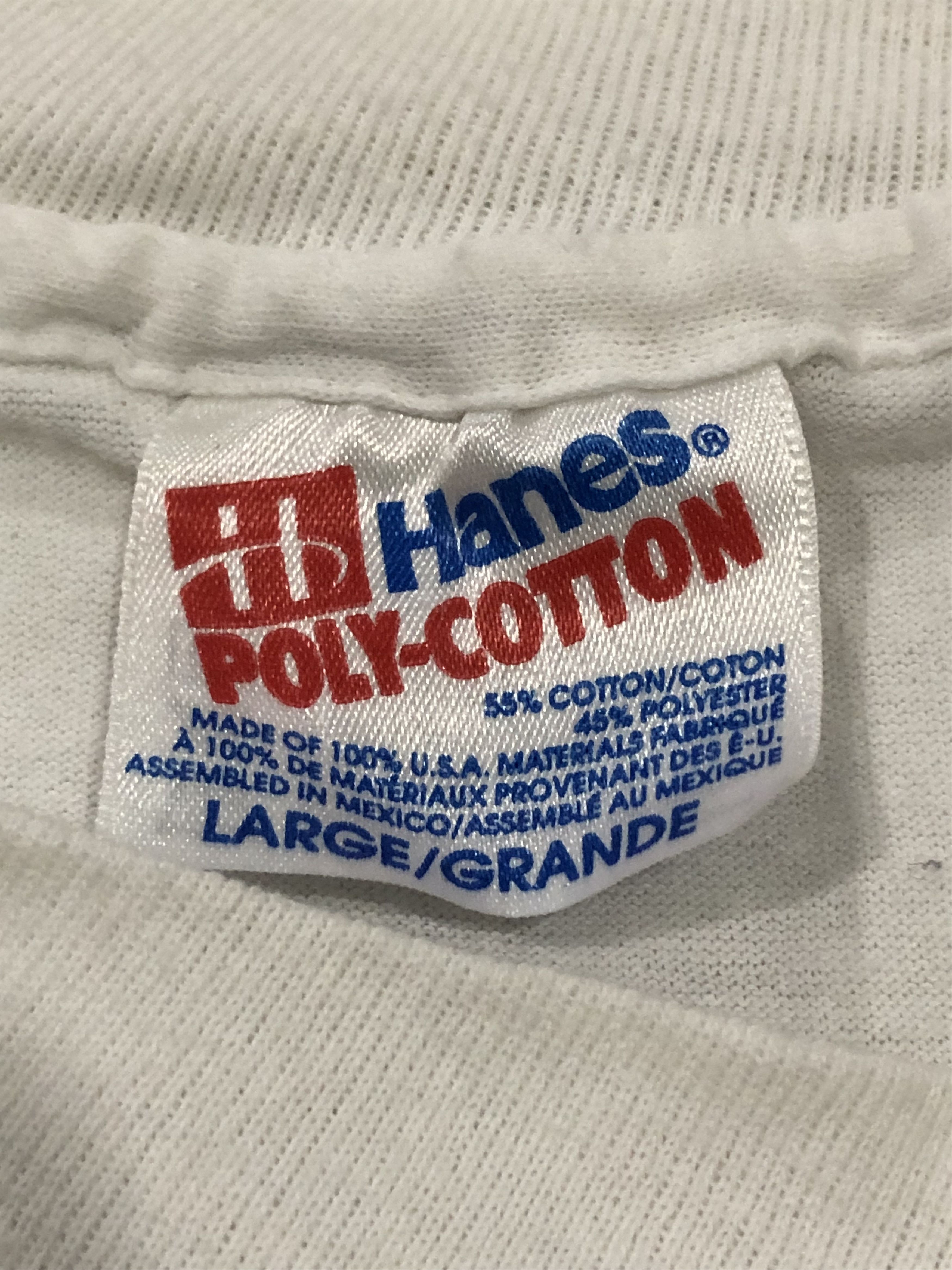 Budweiser × Hanes × Vintage Vintage 90s Hanes Poly-Cotton Bud Bowl Tshirt Size US L / EU 52-54 / 3 - 8 Thumbnail