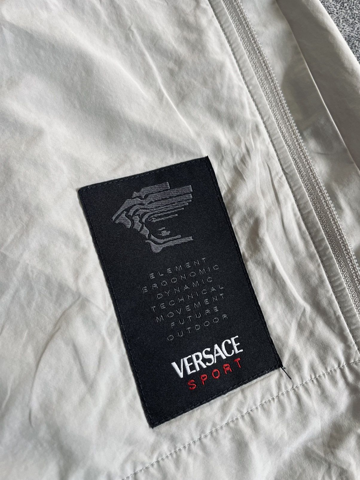 Versace Vintage Versace Sport SPA Nylon Men’s Bomber Jacket 52 Size Size US L / EU 52-54 / 3 - 13 Thumbnail