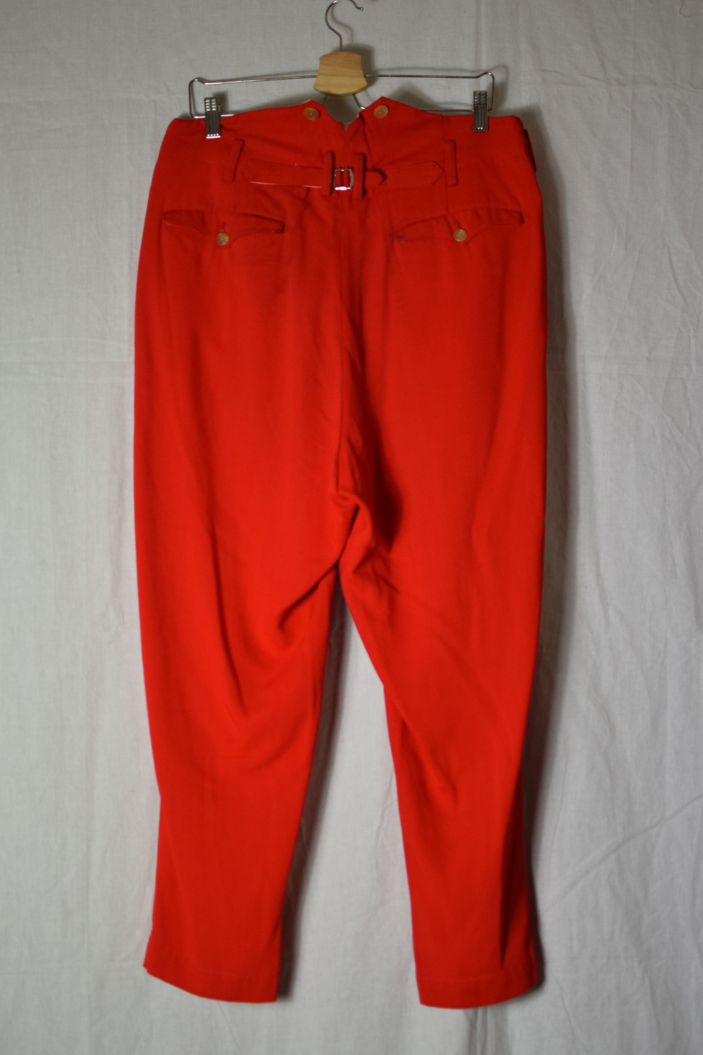 Yohji Yamamoto YYPH Archive 80's Red Pants Size US 32 / EU 48 - 3 Thumbnail