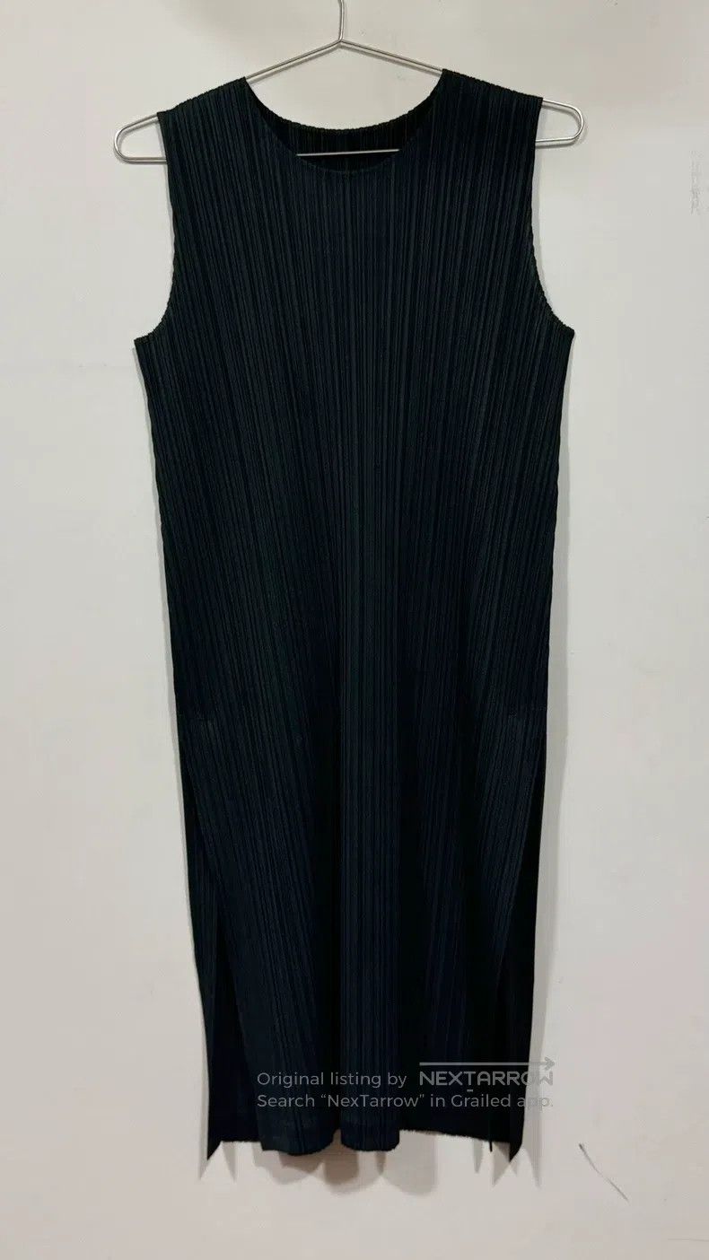 Issey Miyake Issey Miyake Charcoal Black Dress Size L / US 10 / IT 46 - 2 Thumbnail