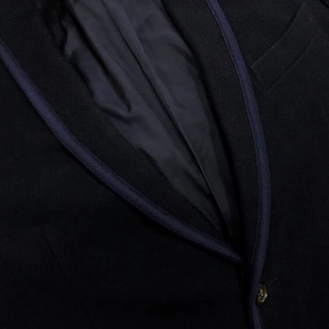 Comme des Garcons CDG Homme Plus 1991AW Double-Faced Wool Jacket Black-Blue Size US S / EU 44-46 / 1 - 8 Thumbnail
