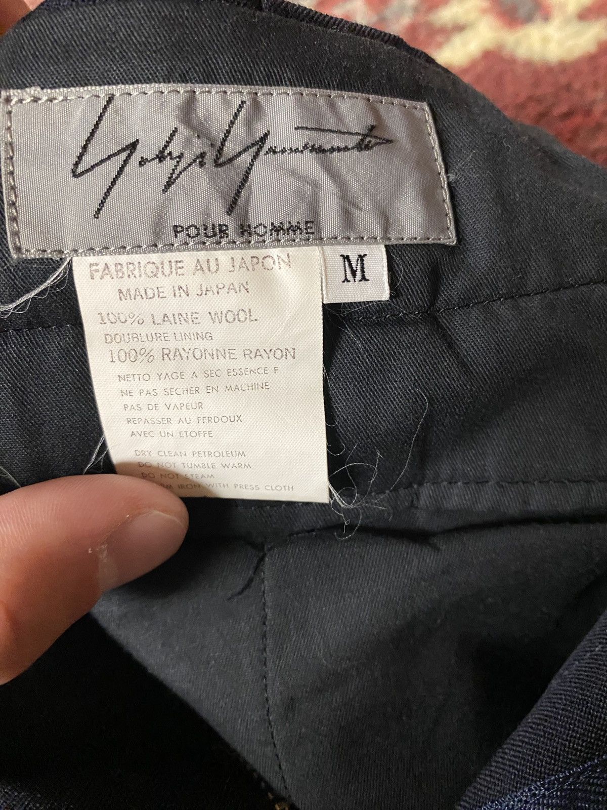 Yohji Yamamoto Vintage Yohji Yamamoto Wool Slacks Size US 32 / EU 48 - 6 Thumbnail