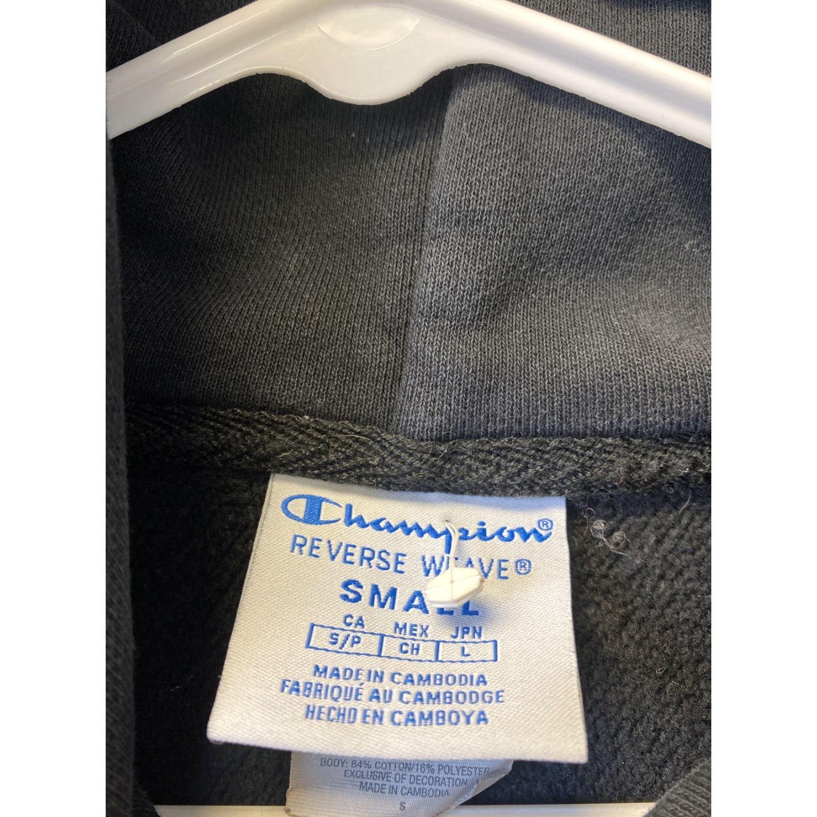 Champion Champion Hoodie Black Cropped Hoodie Sweatshirt Size Small womens /56-42 Reversible Product Line: Champion Reverse Weave Size S / US 4 / IT 40 - 3 Thumbnail