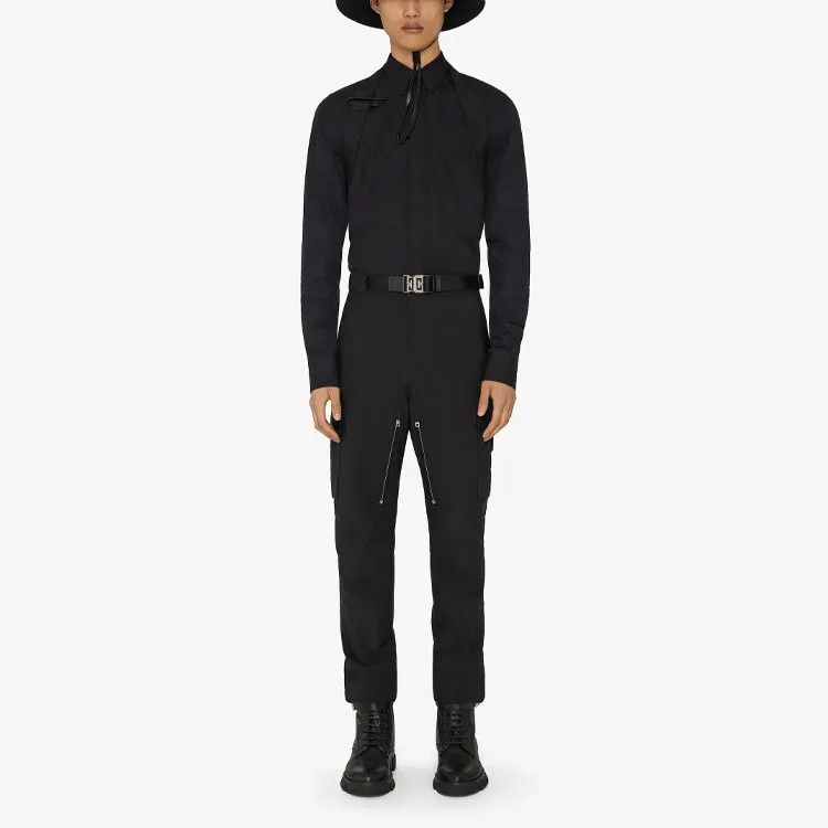 Givenchy o1w1db10325 Harness detail Shirt in Black Size US L / EU 52-54 / 3 - 4 Thumbnail