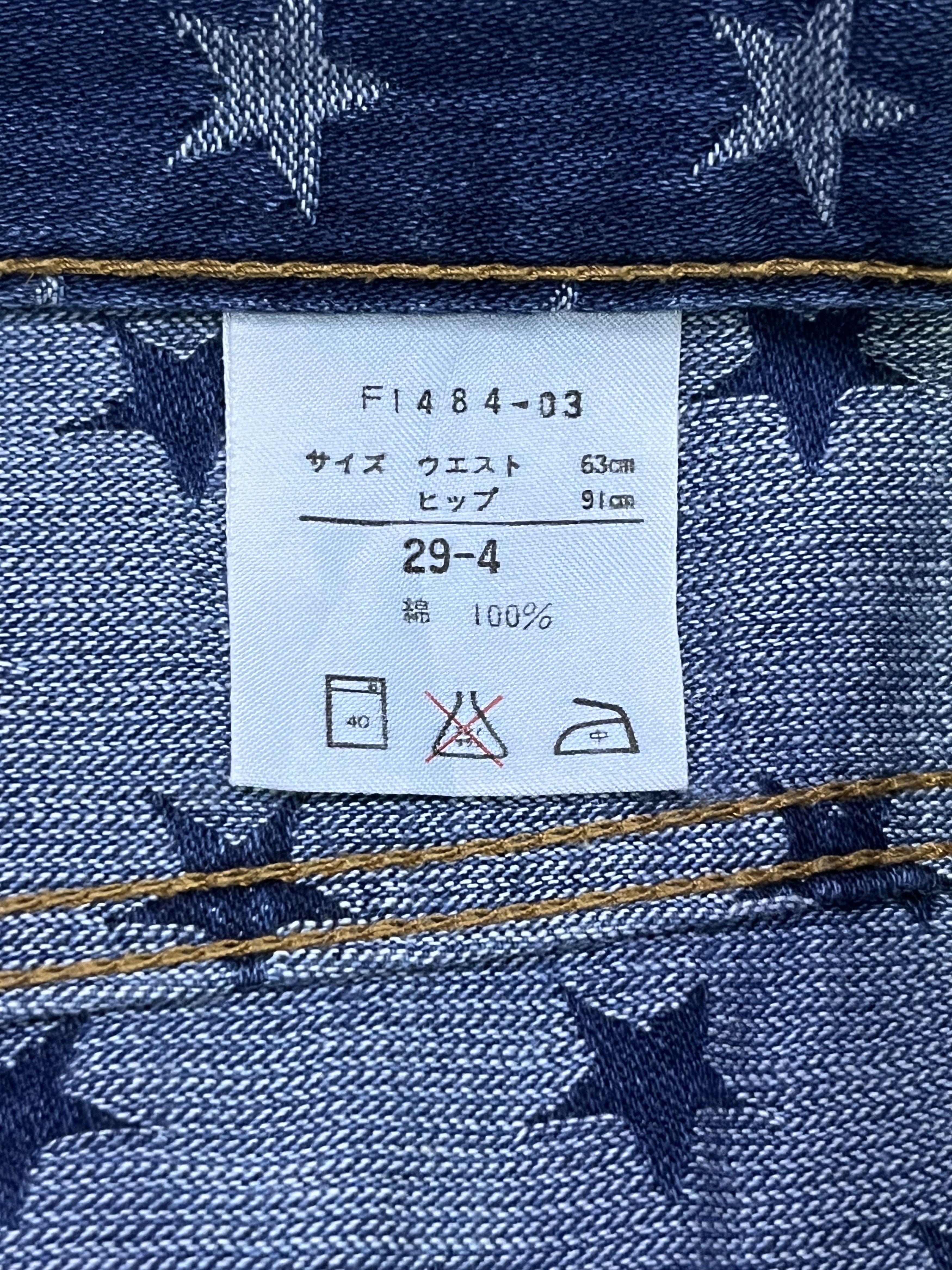 Vintage × Wrangler ✨Vtg WRANGLER All Over Star Mid Rise Flared Pants Size 26" / US 2 / IT 38 - 8 Thumbnail