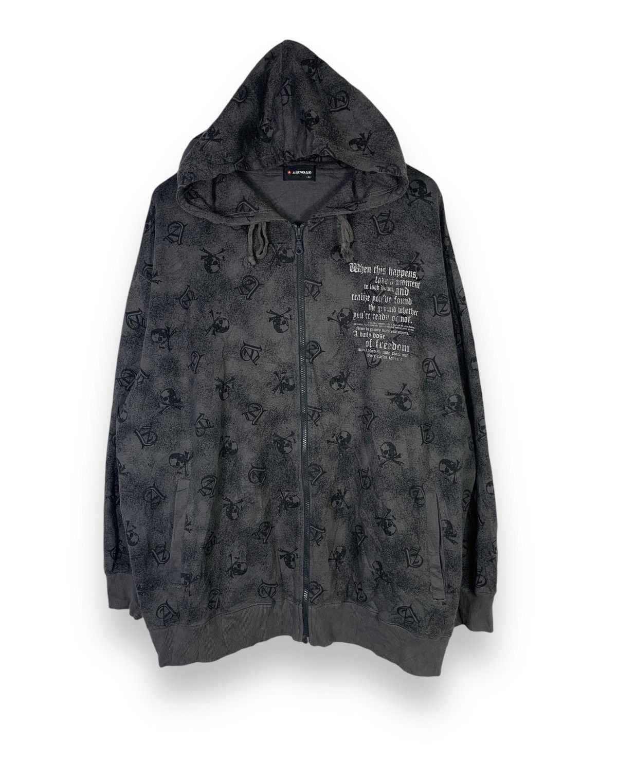 Japanese Brand × Vintage Authentic hoodie Airwalk zipper sweatshirt Size US XXL / EU 58 / 5 - 1 Thumbnail