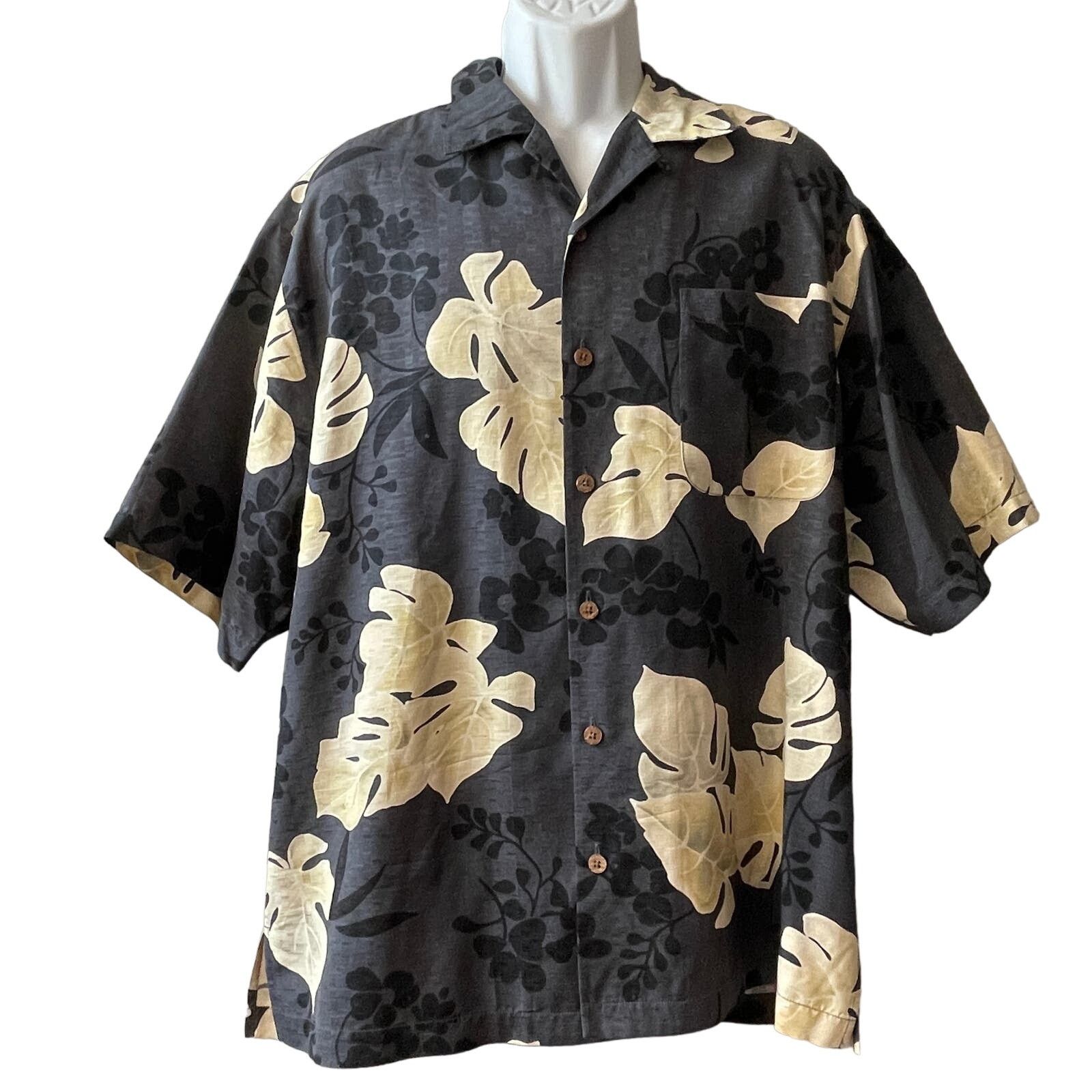 Tommy Bahama Tommy Bahama Terracotta Palm Frond Silk Camp Shirt Size Med Size US M / EU 48-50 / 2 - 1 Thumbnail