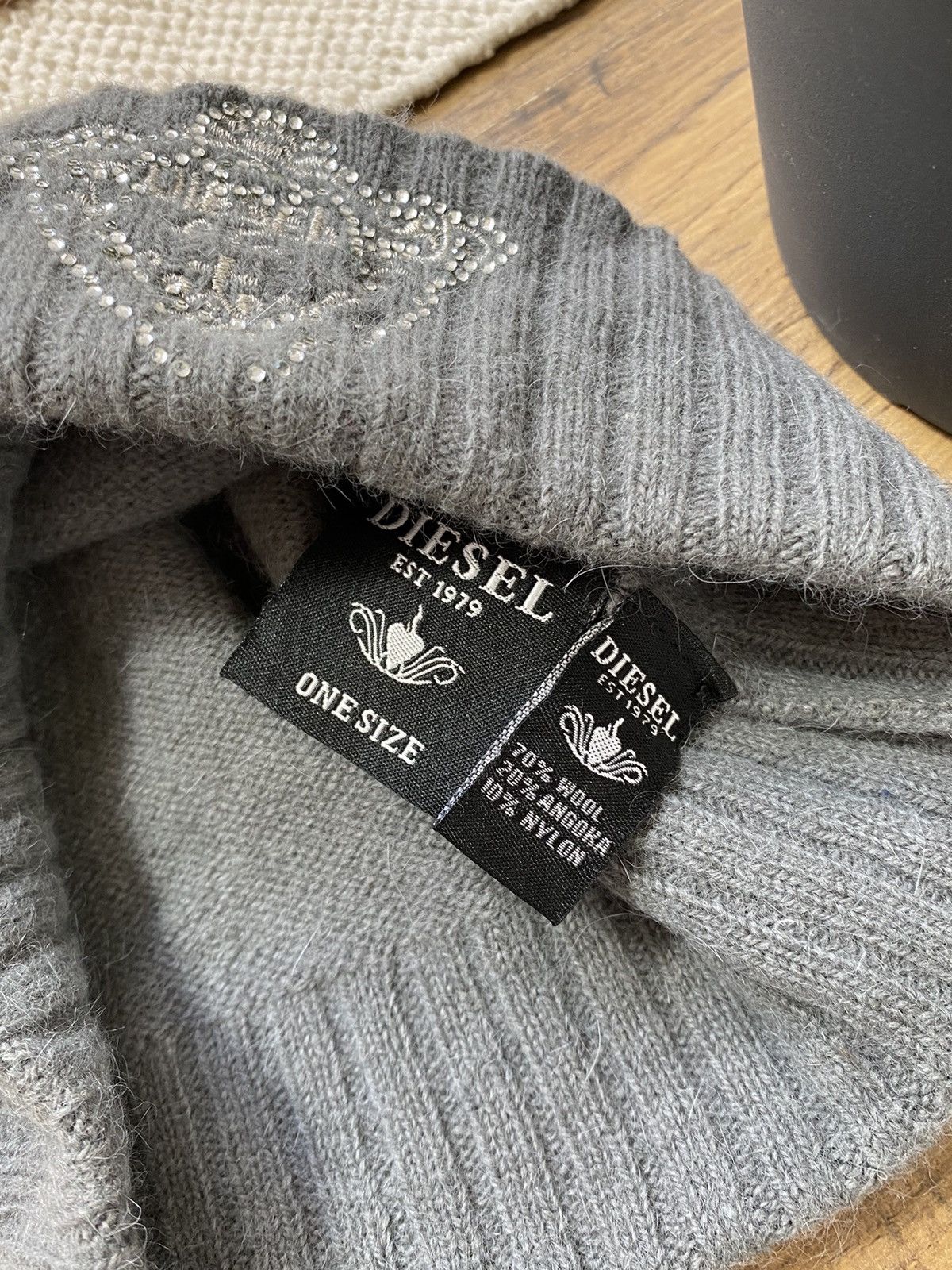 Diesel DIESEL ANGORA & WOOL STRAIN HAT Size ONE SIZE - 3 Thumbnail