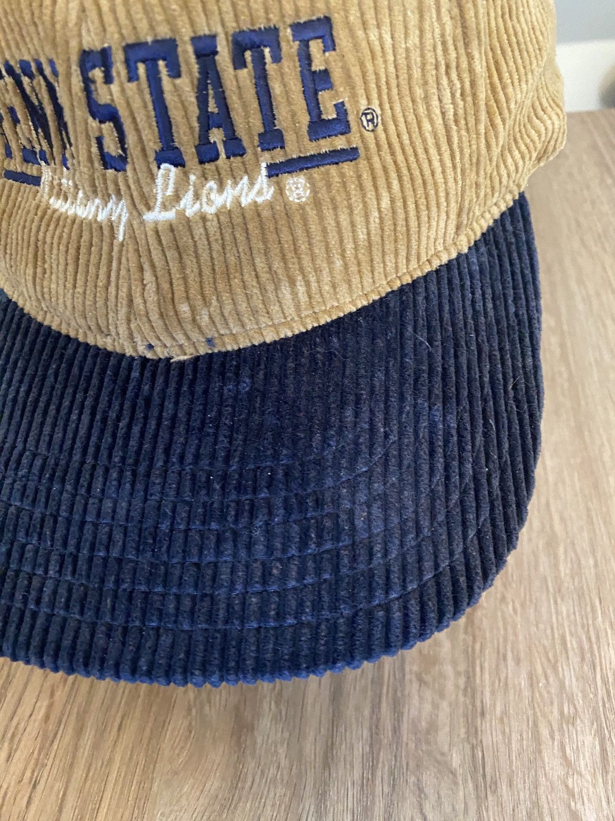 NCAA Vintage 80’s Penn State Nittany Lions Thick Corduroy Cap Hat Size ONE SIZE - 5 Thumbnail