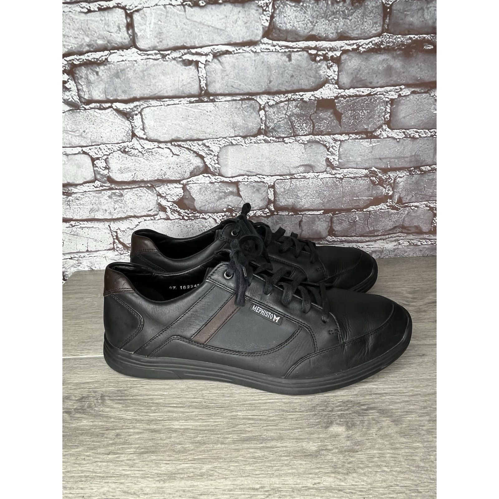 Mephisto MEPHISTO Frank GoWing Black Leather Lace Up Sneakers Shoes M Size US 11.5 / EU 44-45 - 5 Thumbnail