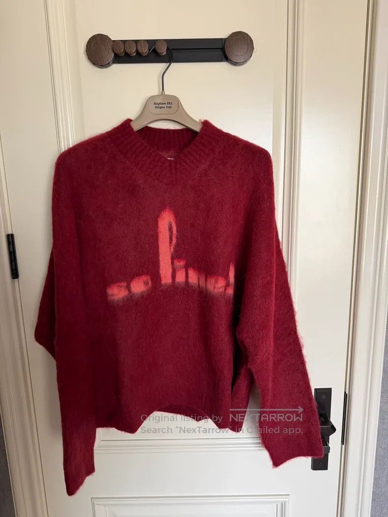 Martine Rose Martine Rose Red Mohair Sweater Size S / US 4 / IT 40 - 2 Thumbnail