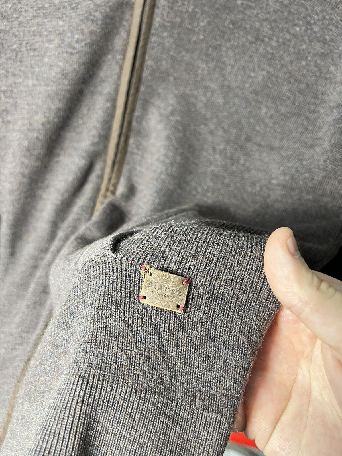 Other Maerz Muenchen Merino Wool Zip Sweater Brown Size L Size US L / EU 52-54 / 3 - 12 Thumbnail