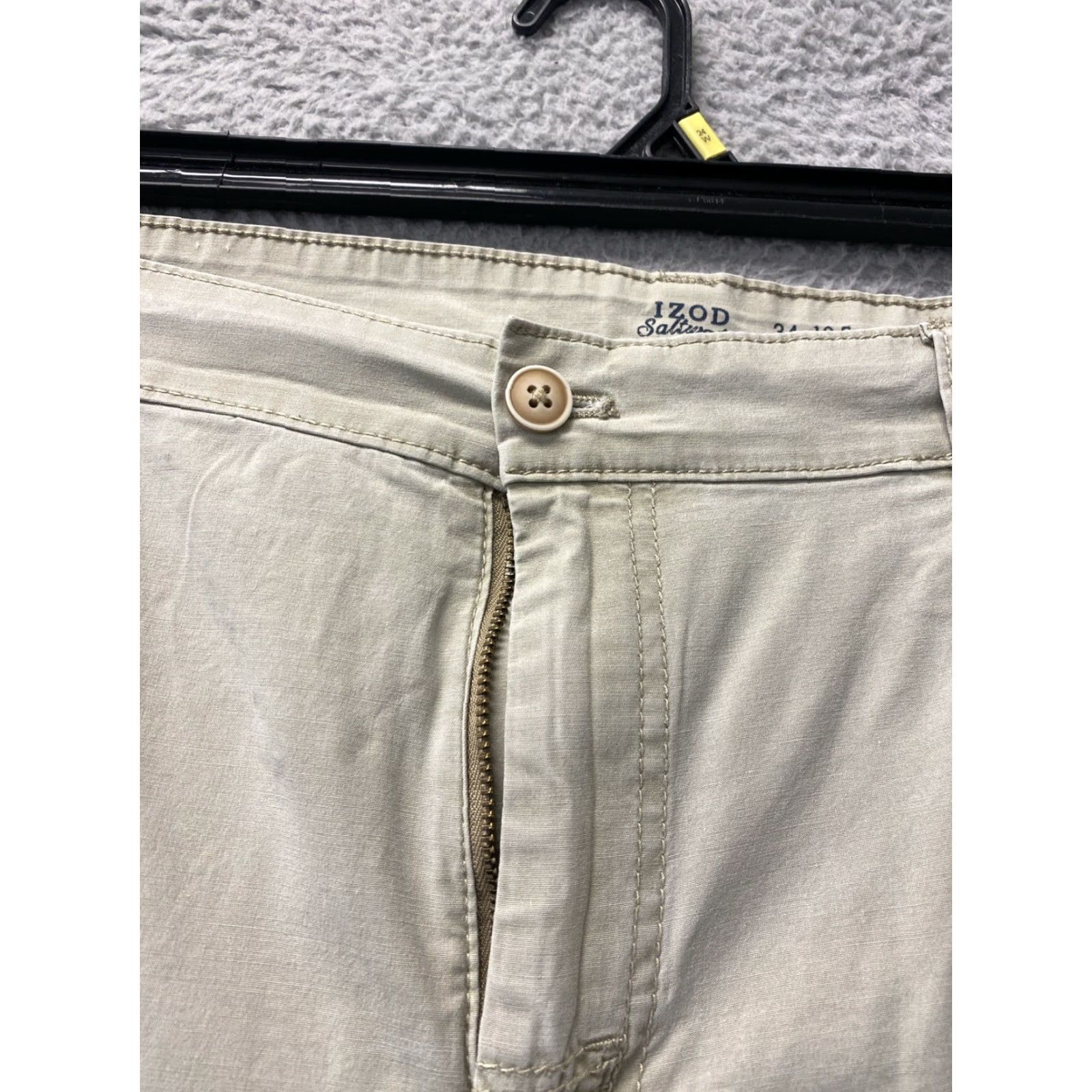 Izod IZOD Shorts Men's Beige Flat Front Cargo Chino Lightweight 103-55 Izod Beige Flat Front Cargo Chino Lightweight Shorts Men 34 10 Inseam 34 Waist Size US 34 / EU 50 - 2 Thumbnail