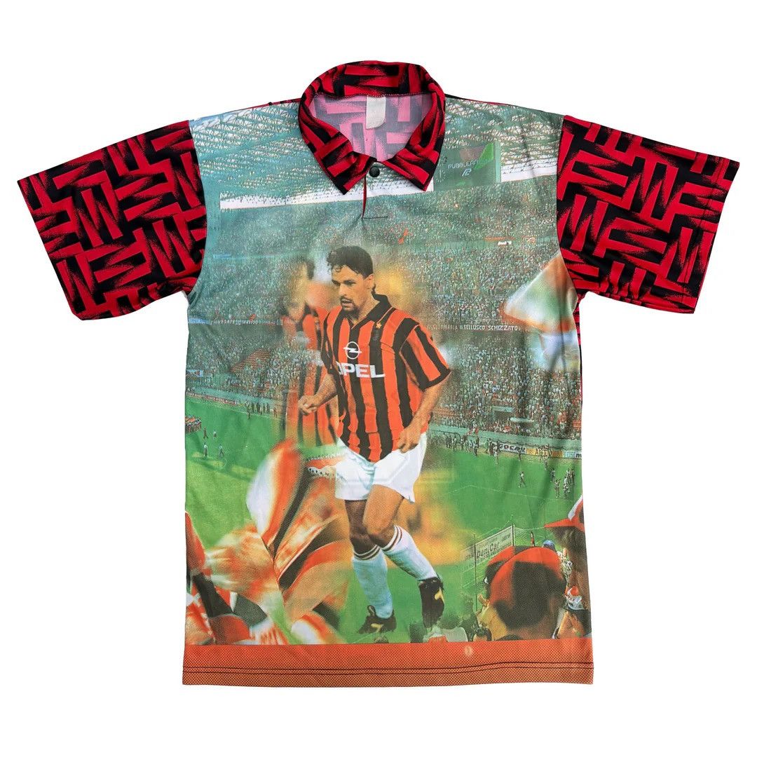 AC Milan Roberto Baggio 1990 90s Vintage Fan Tifosi Jersey