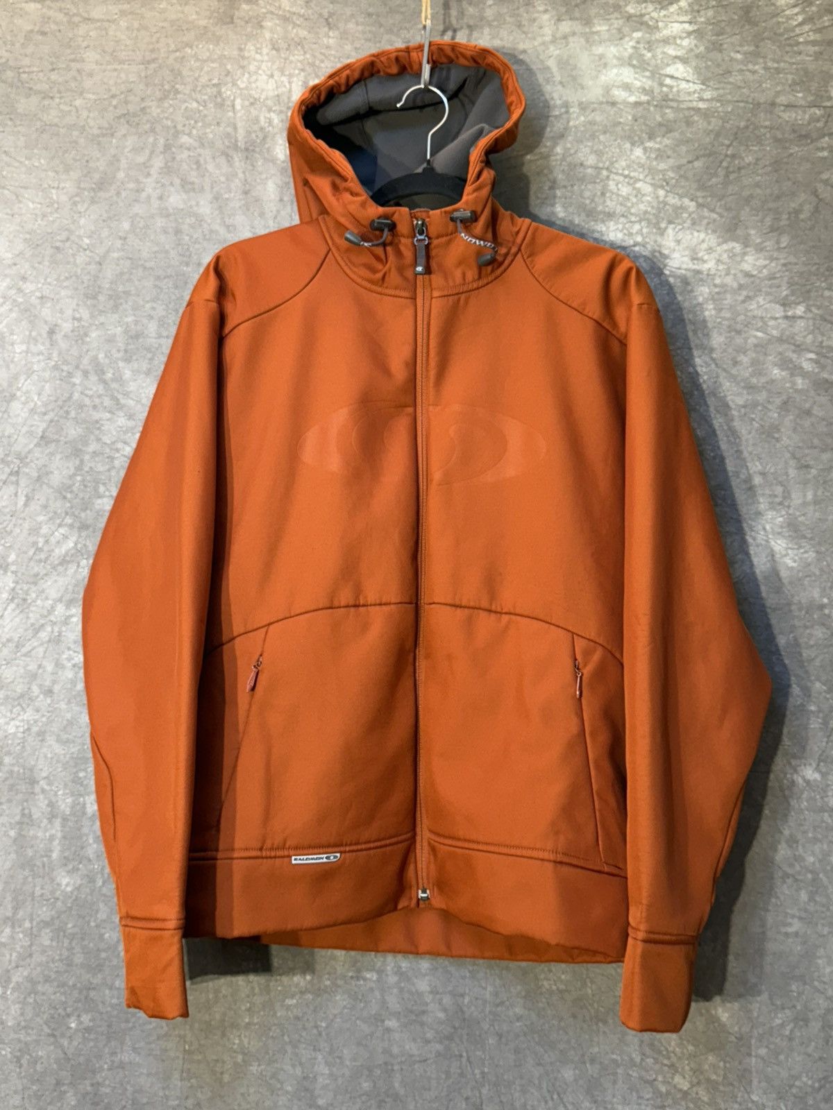 Salomon × Vintage Vintage Salomon Zipper Fleece Jacket SoftShell Orange 🍊 Size US M / EU 48-50 / 2 - 1 Thumbnail