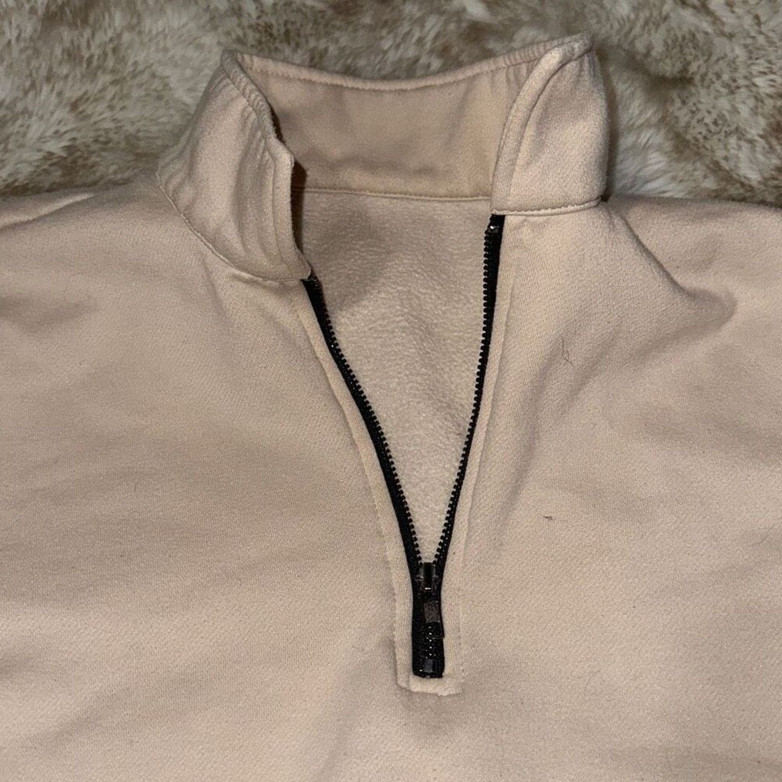 Other Oversized Neutral Half Zip Sweatshirt | Sz M Size M / US 6-8 / IT 42-44 - 3 Thumbnail