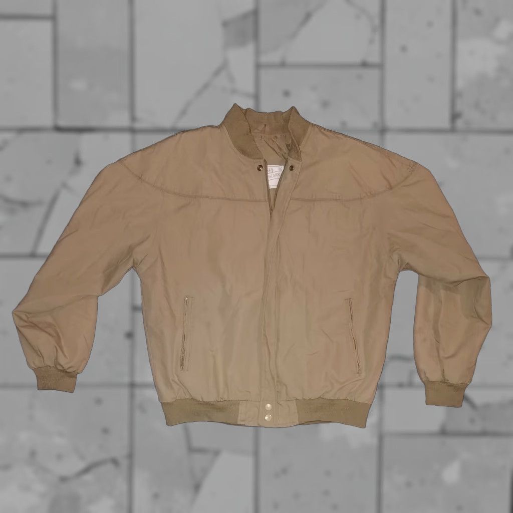 Vintage VINTAGE Arnold Palmer Jacket Zip Down Beige Mens M Windbreaker Size US M / EU 48-50 / 2 - 1 Thumbnail