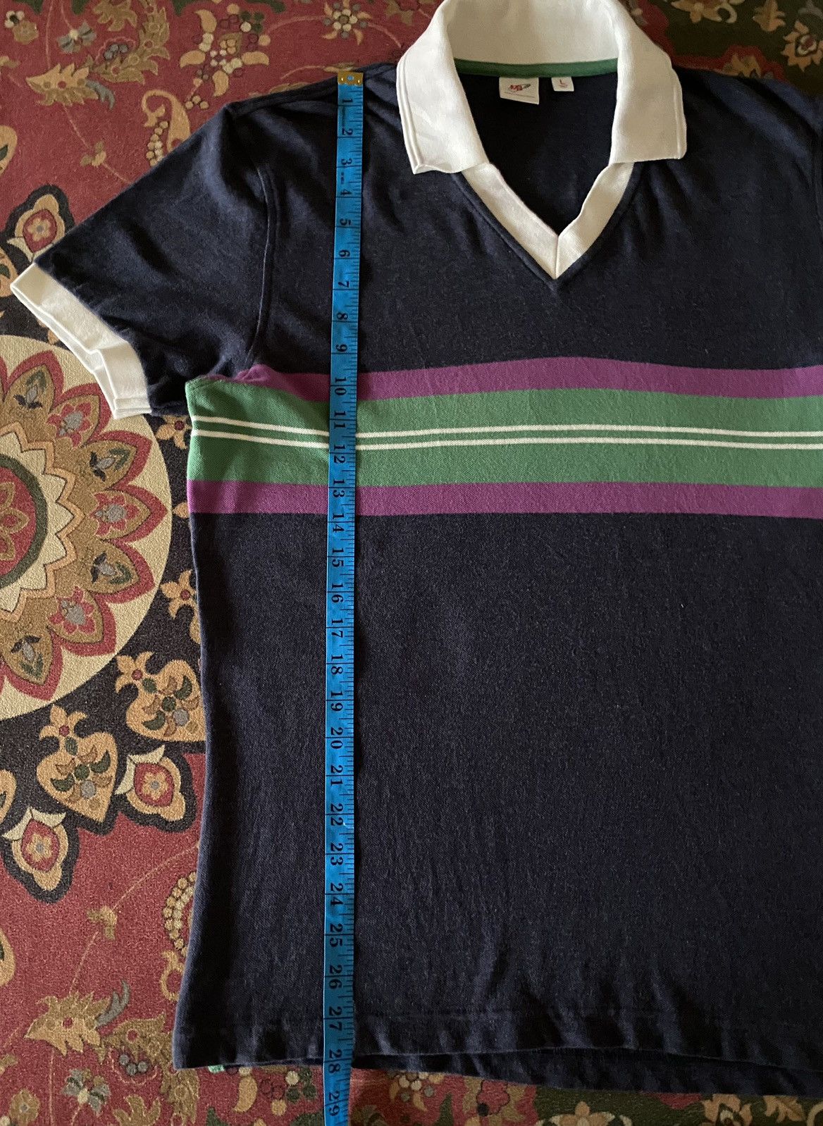 Designer × Michael Bastian × Uniqlo Michael Bastian X Uniqlo Colorful Triped Polo Tee Size US M / EU 48-50 / 2 - 11 Thumbnail
