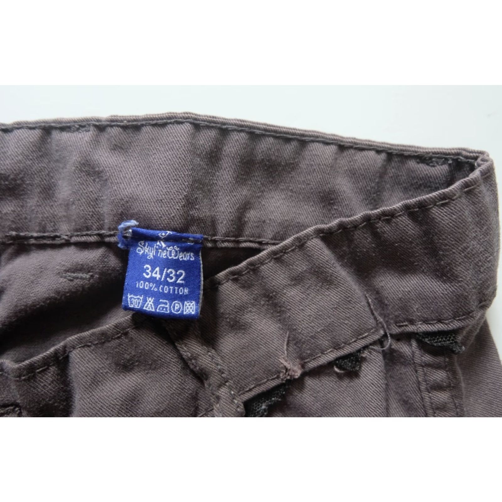 Vintage VINTAGE SKYLINE WEARS CARGO PANTS Gray Men 34x32 Cargo Workwear Cotton 90s Grunge Hip Hop Straight 32" Inseam Mens Size US 34 / EU 50 - 6 Thumbnail