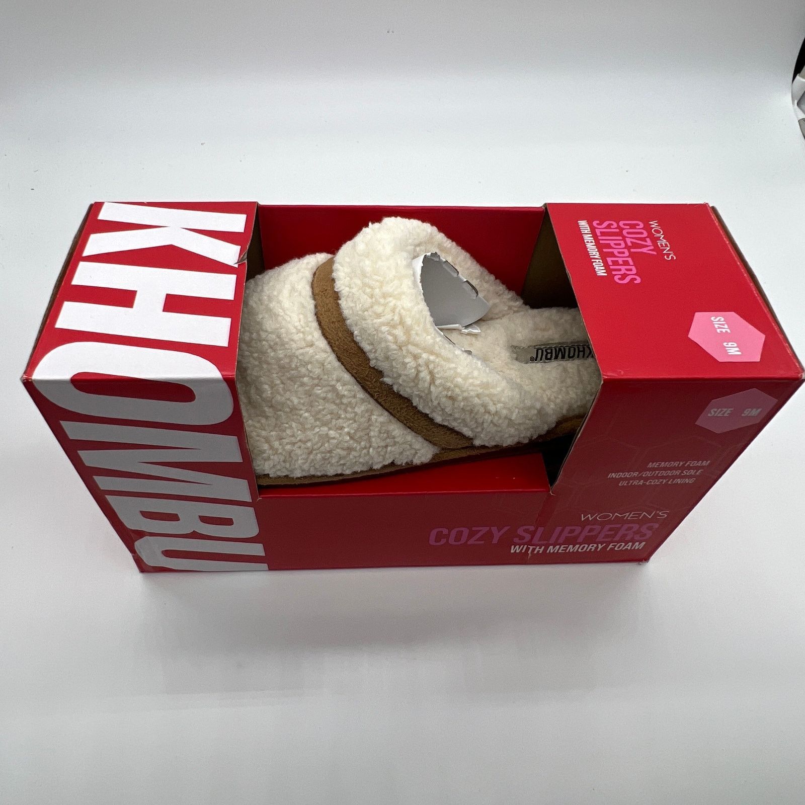 Other Khombu Cozy Faux Fur Slippers Dede Size 9 Medium Ivory Size US 9 / IT 39 - 2 Thumbnail