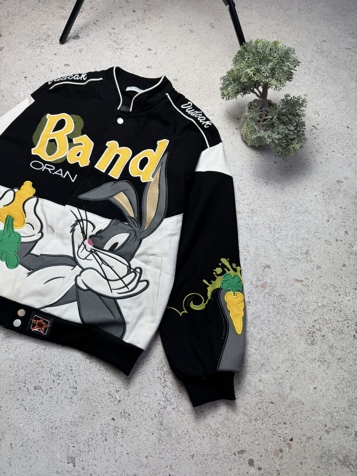 Japanese Brand × NBA Band Oran Bugs Bunny Racing Jacket Nascar F1 M Black Unisex Size US M / EU 48-50 / 2 - 3 Thumbnail