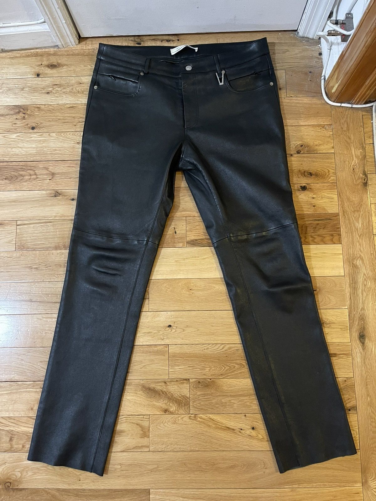 1017 ALYX 9SM 1017 ALYX 9SM Black Leather 6 Pocket Pants Size US 36 / EU 52 - 1 Thumbnail