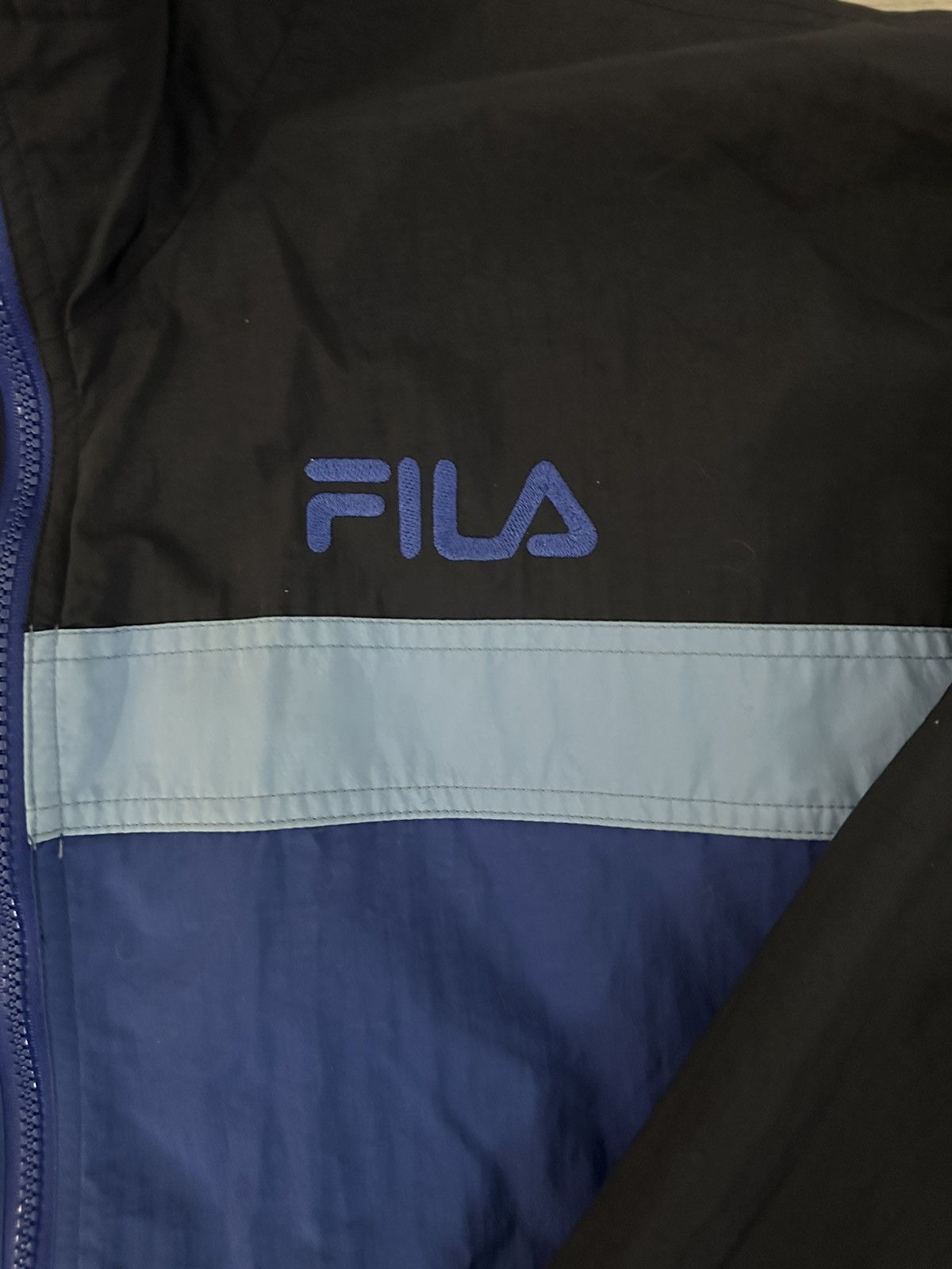 Fila Vintage 90s Fila Blue Lightweight Windbreaker Full Zip Size US L / EU 52-54 / 3 - 2 Thumbnail