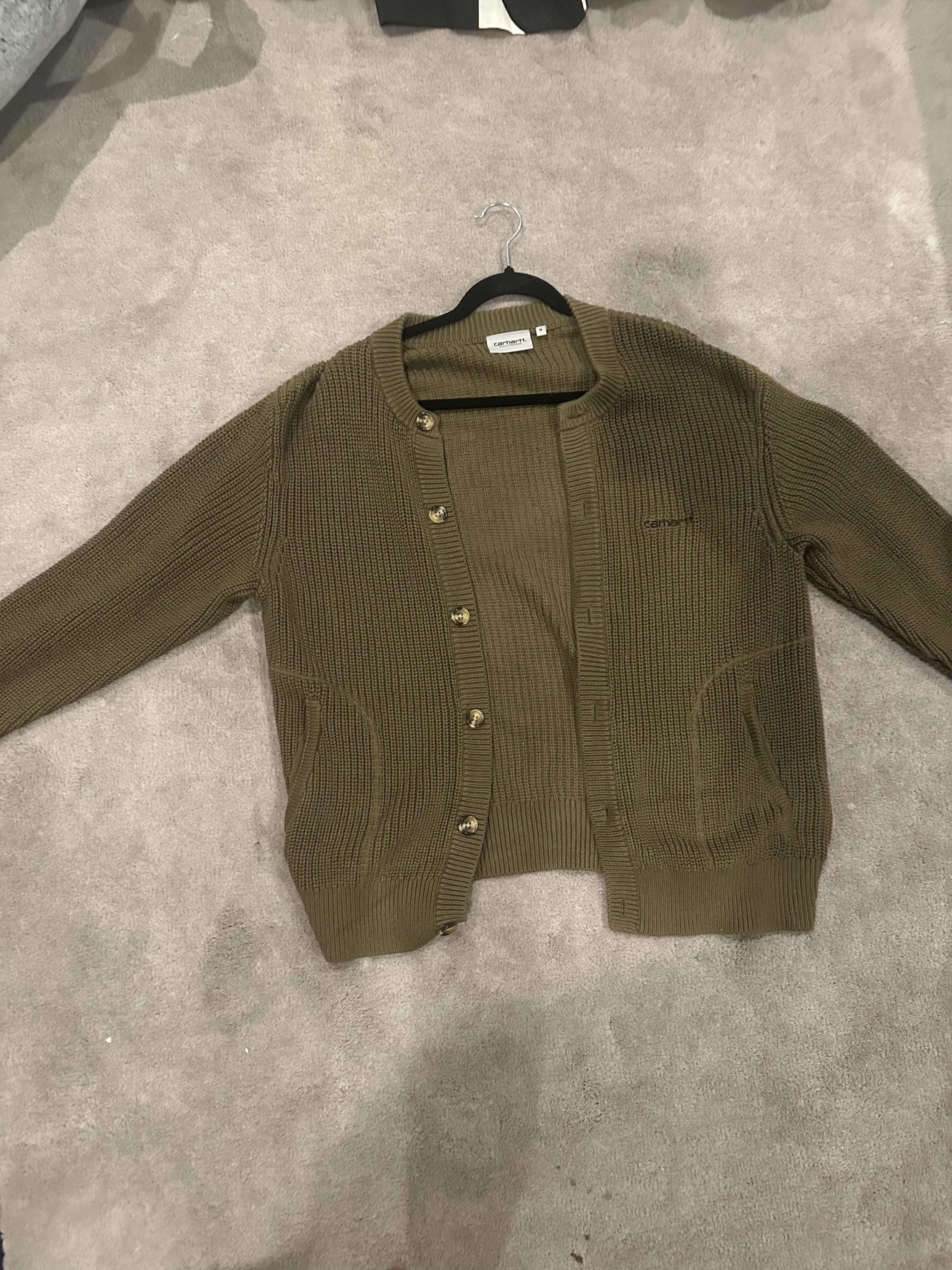 Carhartt Carhartt Green Knit Cardigan Size US M / EU 48-50 / 2 - 1 Thumbnail