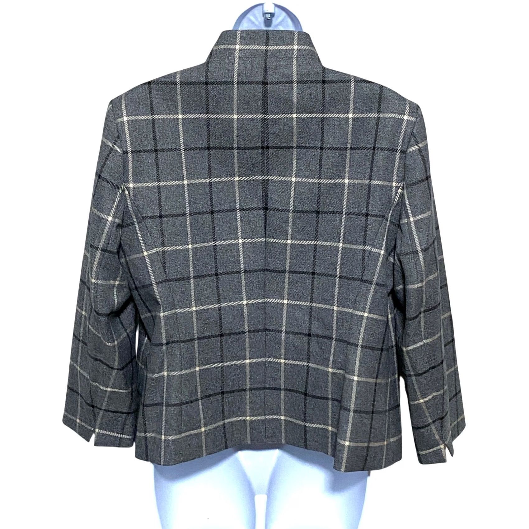 Vintage VINTAGE Black Label by Evan Picone Plaid Blazer Womens 12 Blazer Business Workwear Office Preppy Womens Size XL / US 12-14 / IT 48-50 - 5 Thumbnail