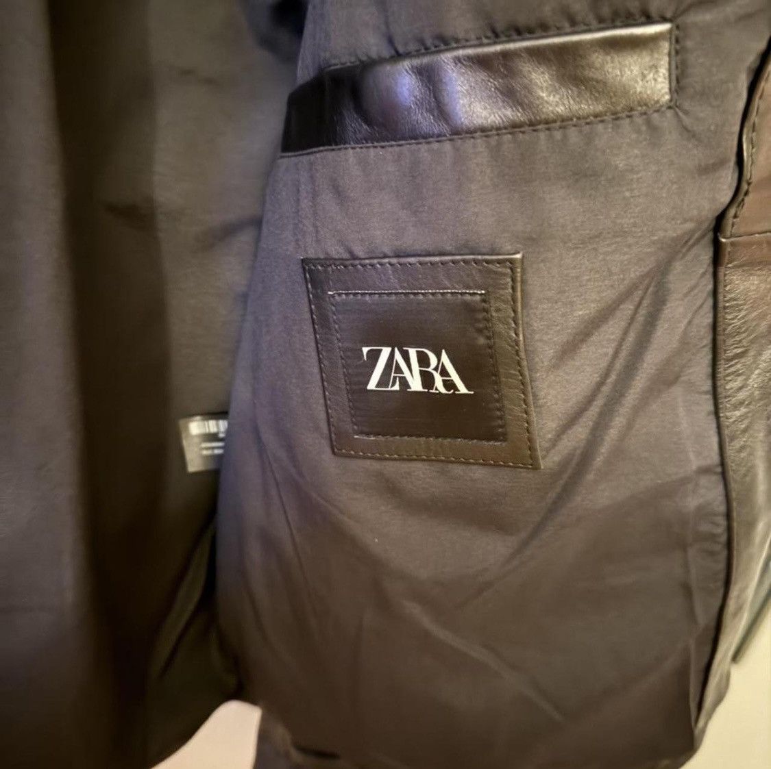 Zara Zara Genuine Leather Biker Jacket Size US XL / EU 56 / 4 - 3 Thumbnail