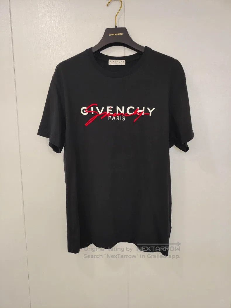 Givenchy Givenchy Black Embroidered T-Shirt Unisex Black Size Size US M / EU 48-50 / 2 - 1 Thumbnail