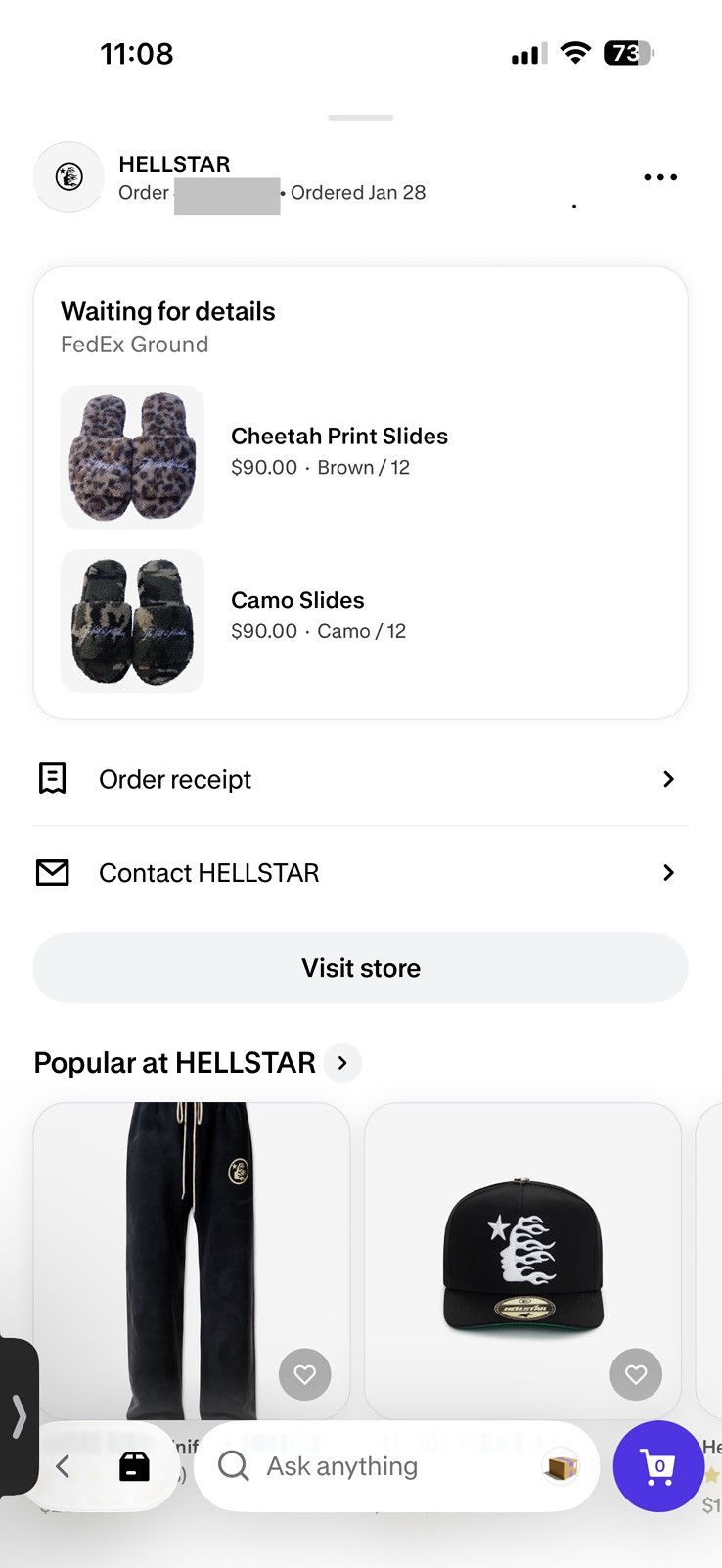 HELLSTAR Hellstar Camo The Path To Paradie P2P Slides Size US 12 / EU 45 - 2 Thumbnail