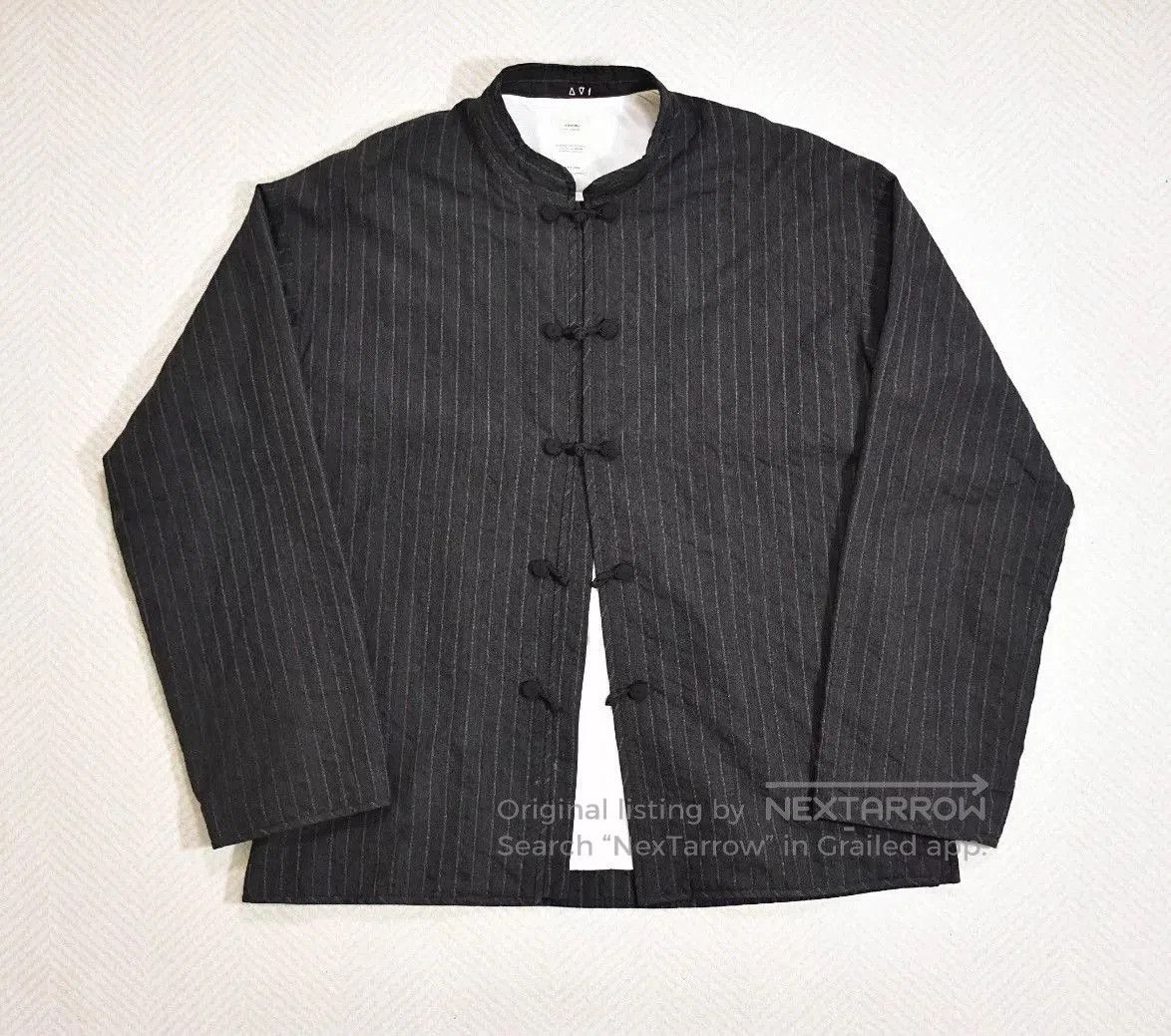 Visvim Dharma Shirt Santome Stripe Wool Shirt.