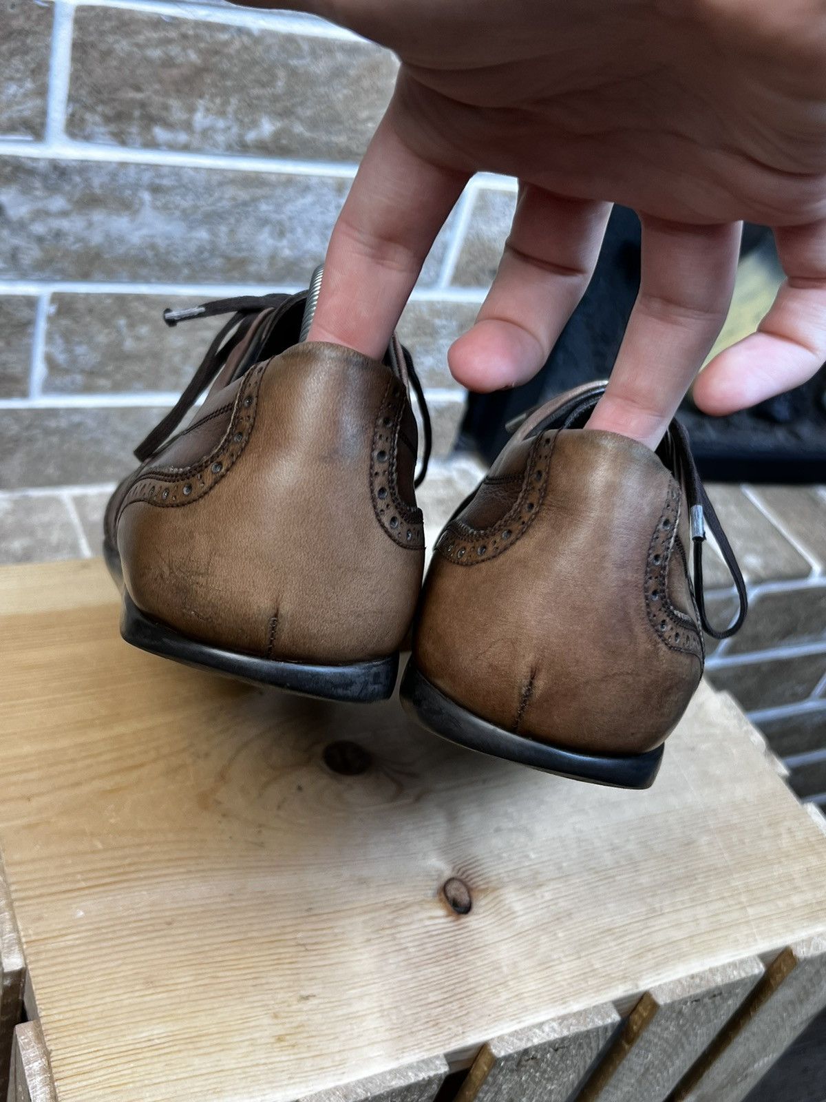 J.M. Weston J.M. Weston Modele Protege Brown Leather Trainers Shoes Size US 8.5 / EU 41-42 - 9 Thumbnail