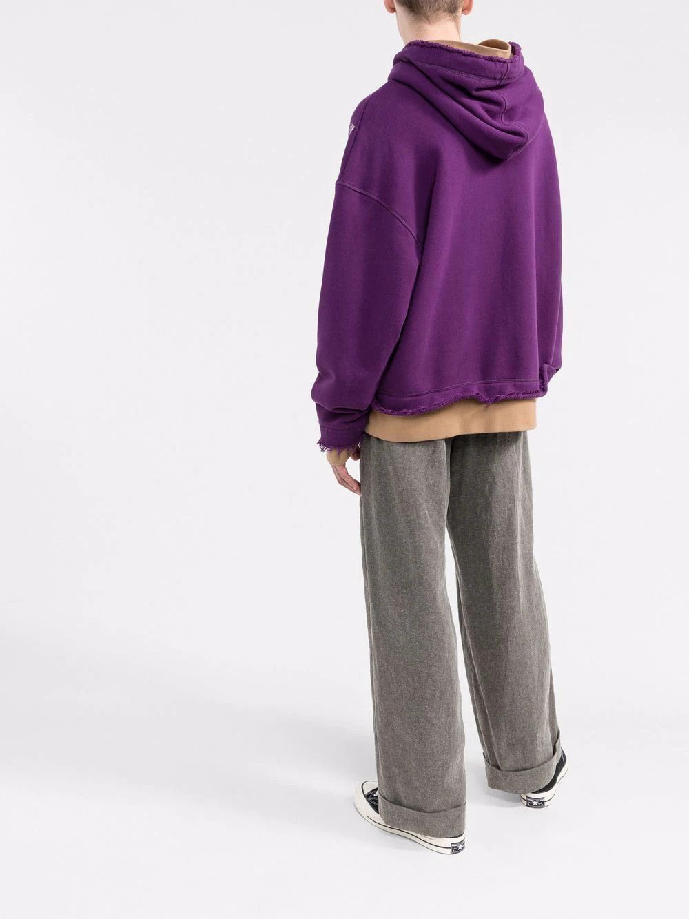 Palm Angels Purple Bandana Logo Oversized Hoodie Size US XS / EU 42 / 0 - 3 Thumbnail