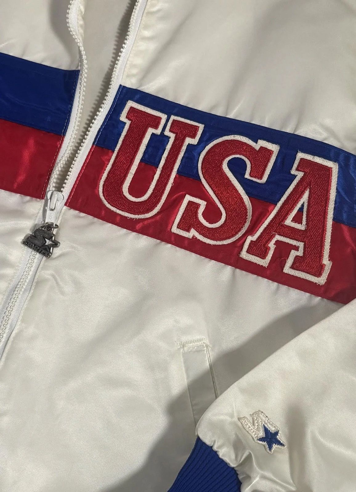 Starter Vintage Starter Team USA Satin Jacket (Size S) Size US S / EU 44-46 / 1 - 3 Thumbnail